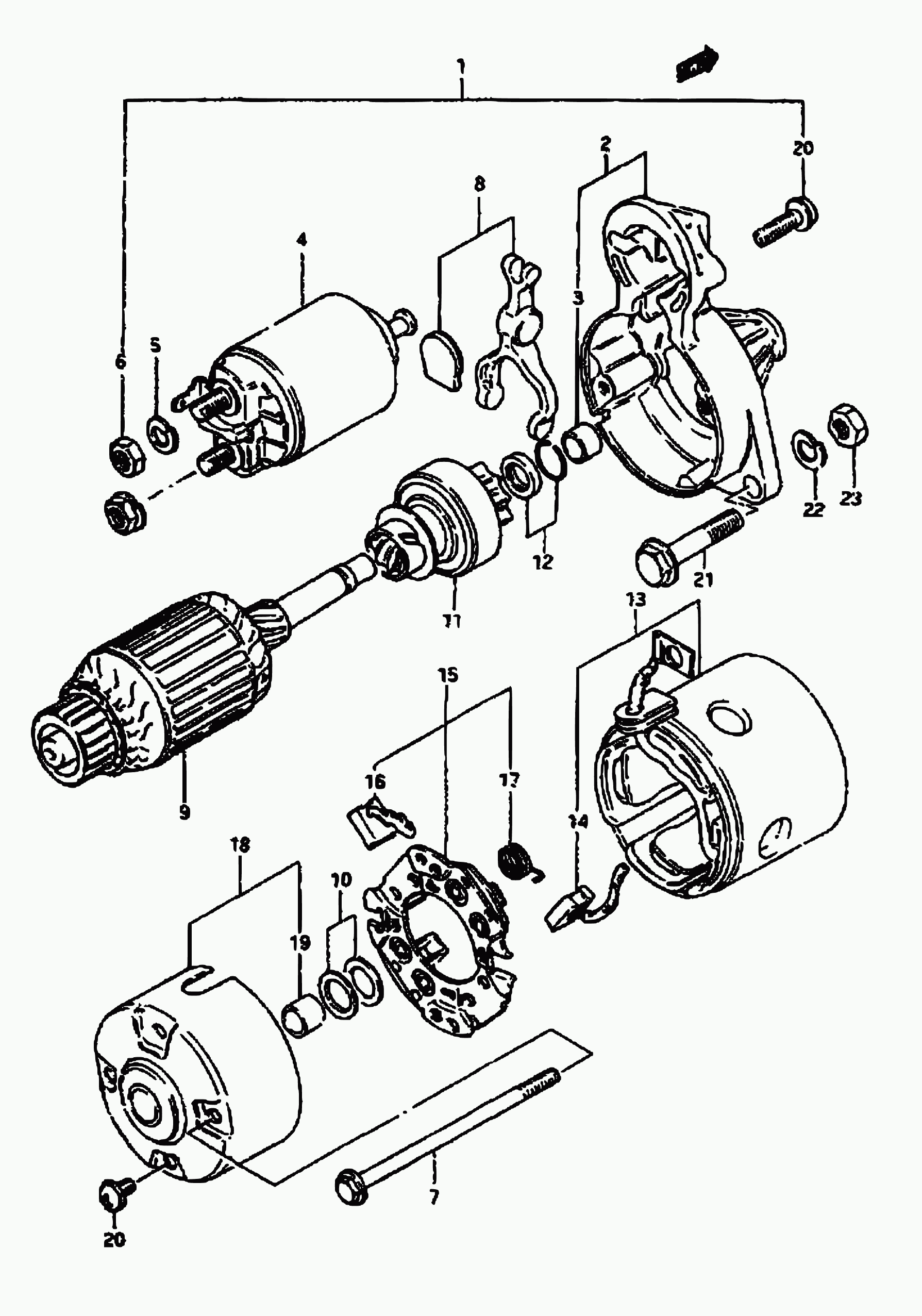 Suzuki 31100-73031 - Starter onlydrive.pro