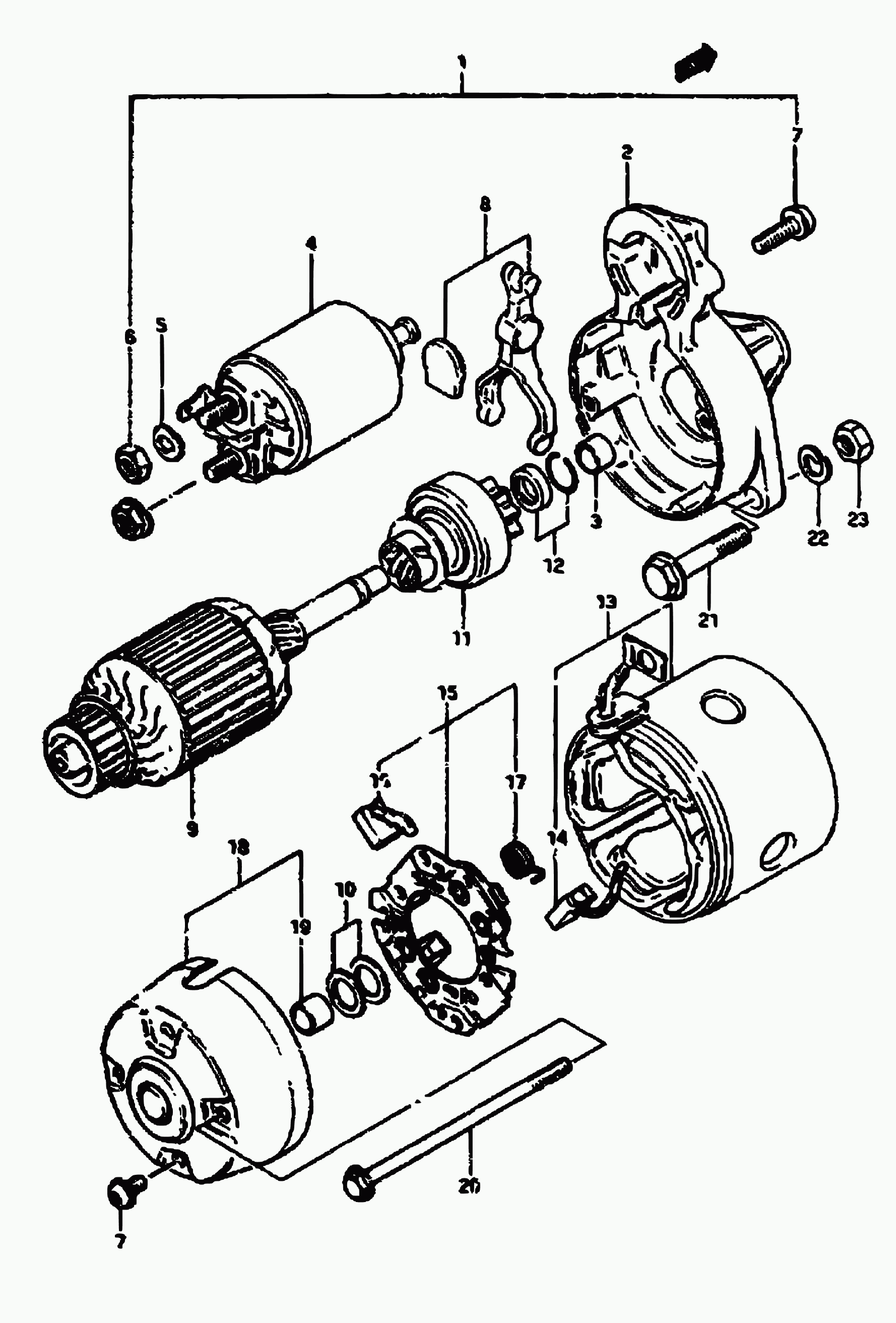 Suzuki 31100-80091 - Starter onlydrive.pro