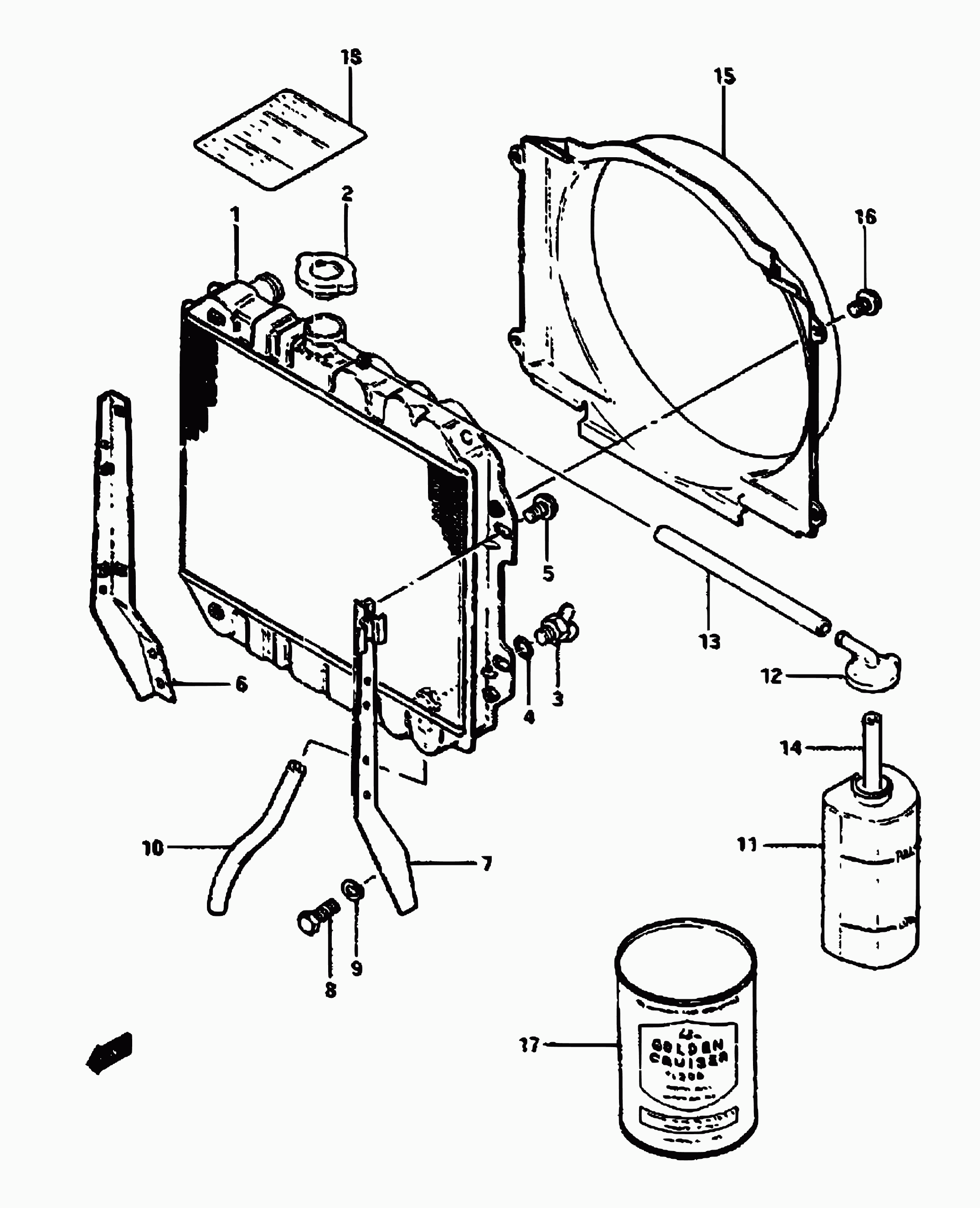 TOYOTA 17920-63210 - Vāciņš, Radiators onlydrive.pro