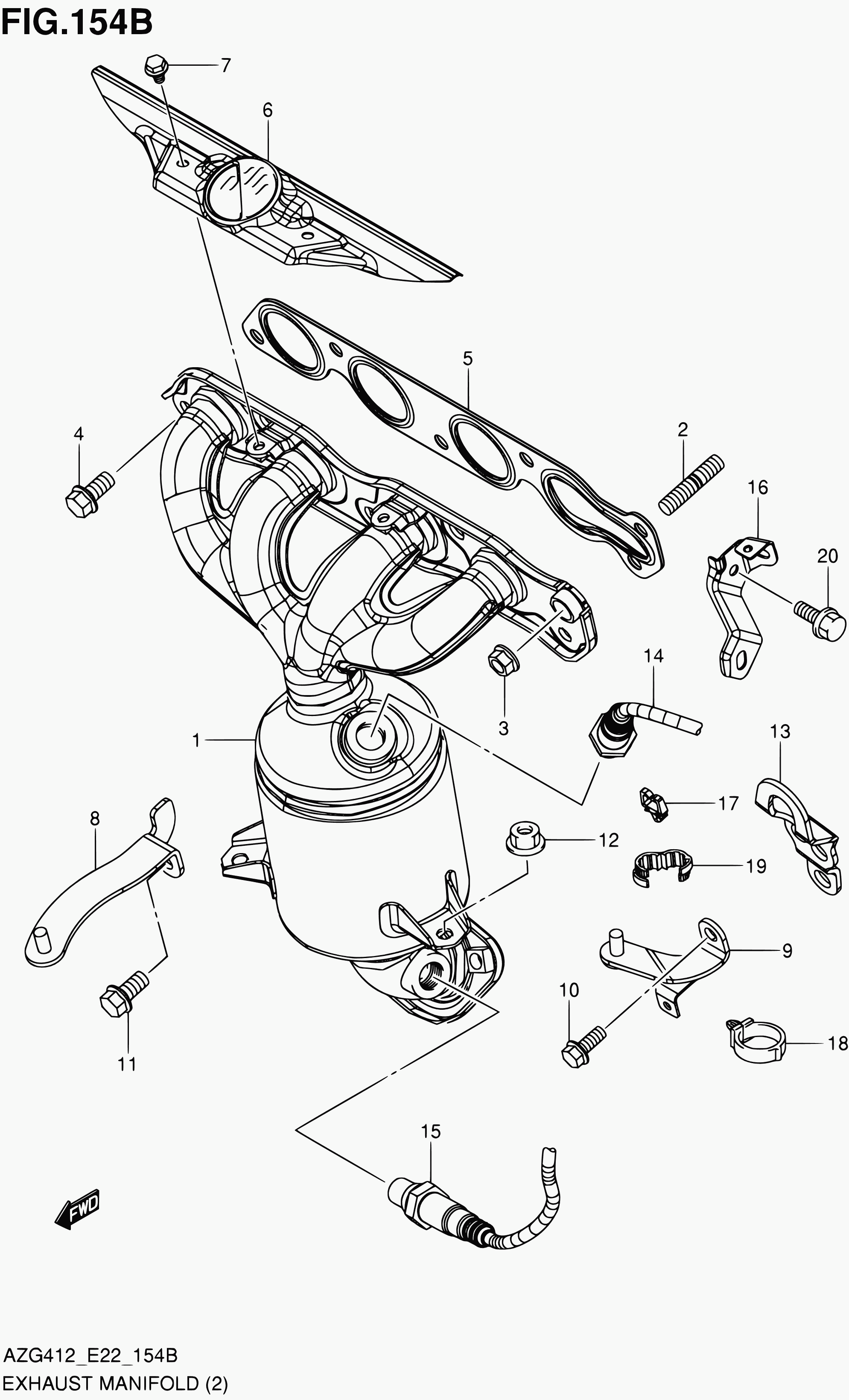 Suzuki 14140-85L50 - Gasket, exhaust manifold onlydrive.pro