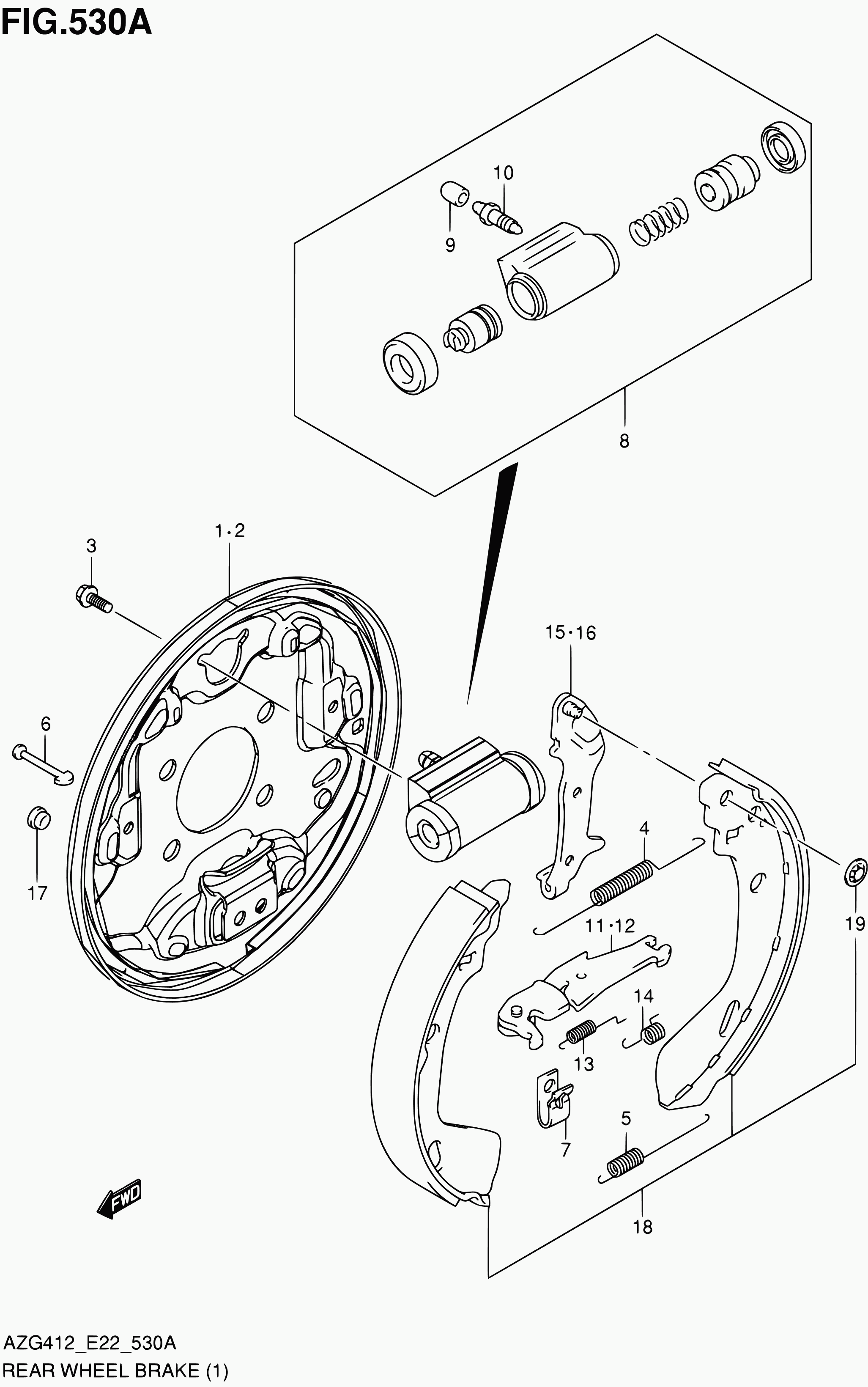 Suzuki 55151-58J10 - Accessory Kit for disc brake Pads onlydrive.pro