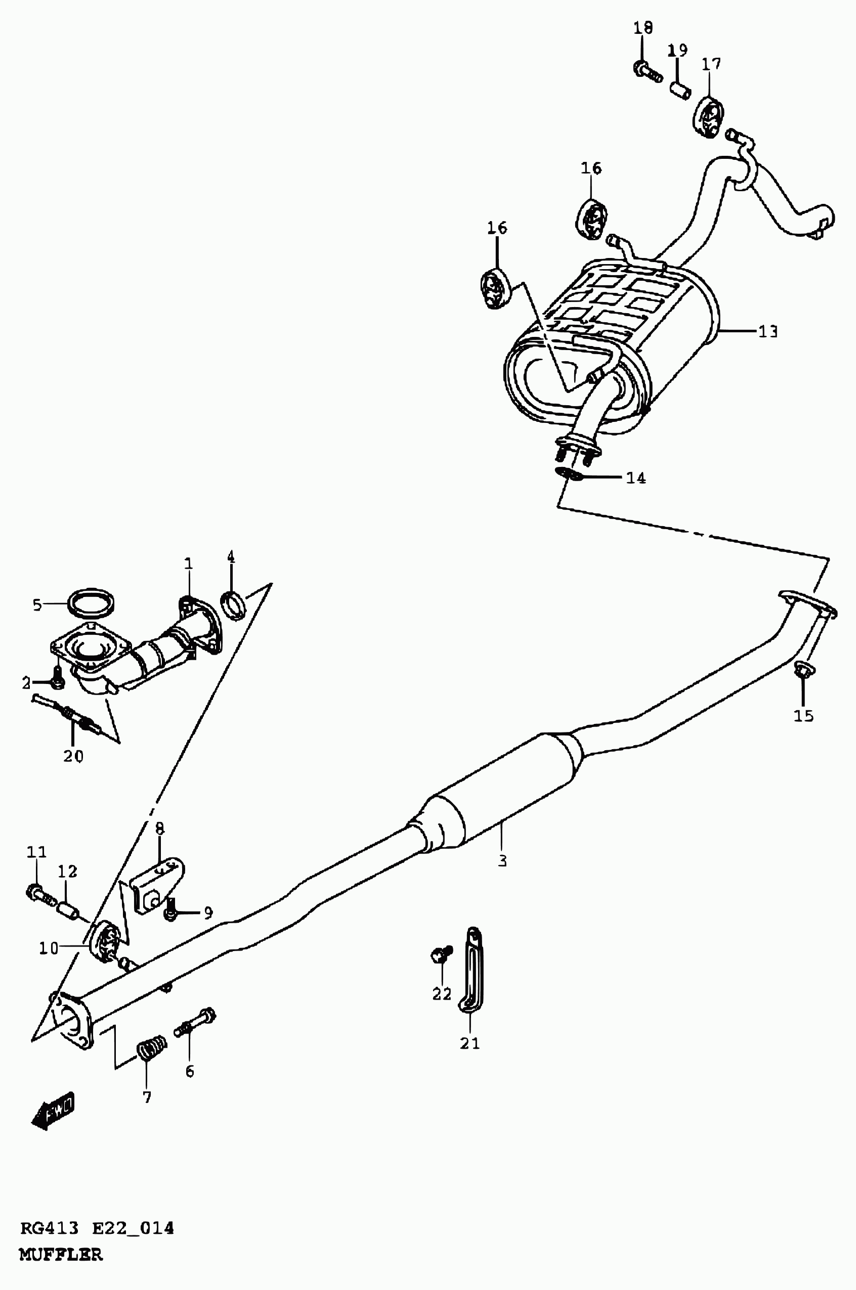 Suzuki 09119-10073 - Bolt, exhaust system onlydrive.pro