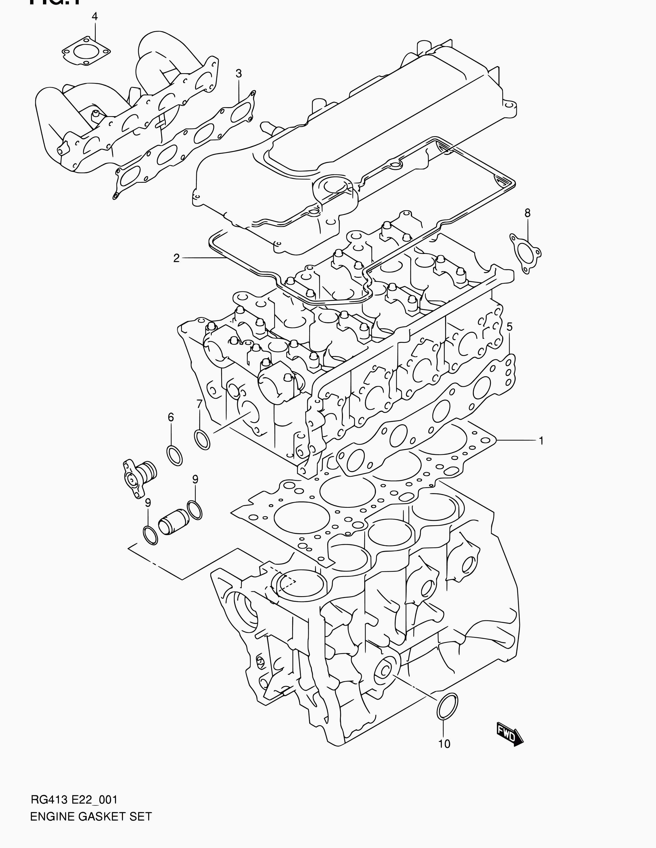 Suzuki 13119-69G00 - Gasket, intake manifold onlydrive.pro