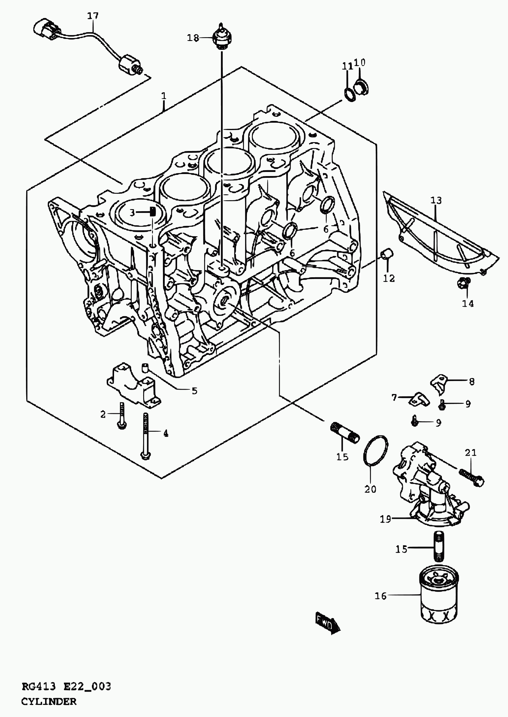 Suzuki 37820 82001 - 3 - cylinder: 1 pcs. onlydrive.pro