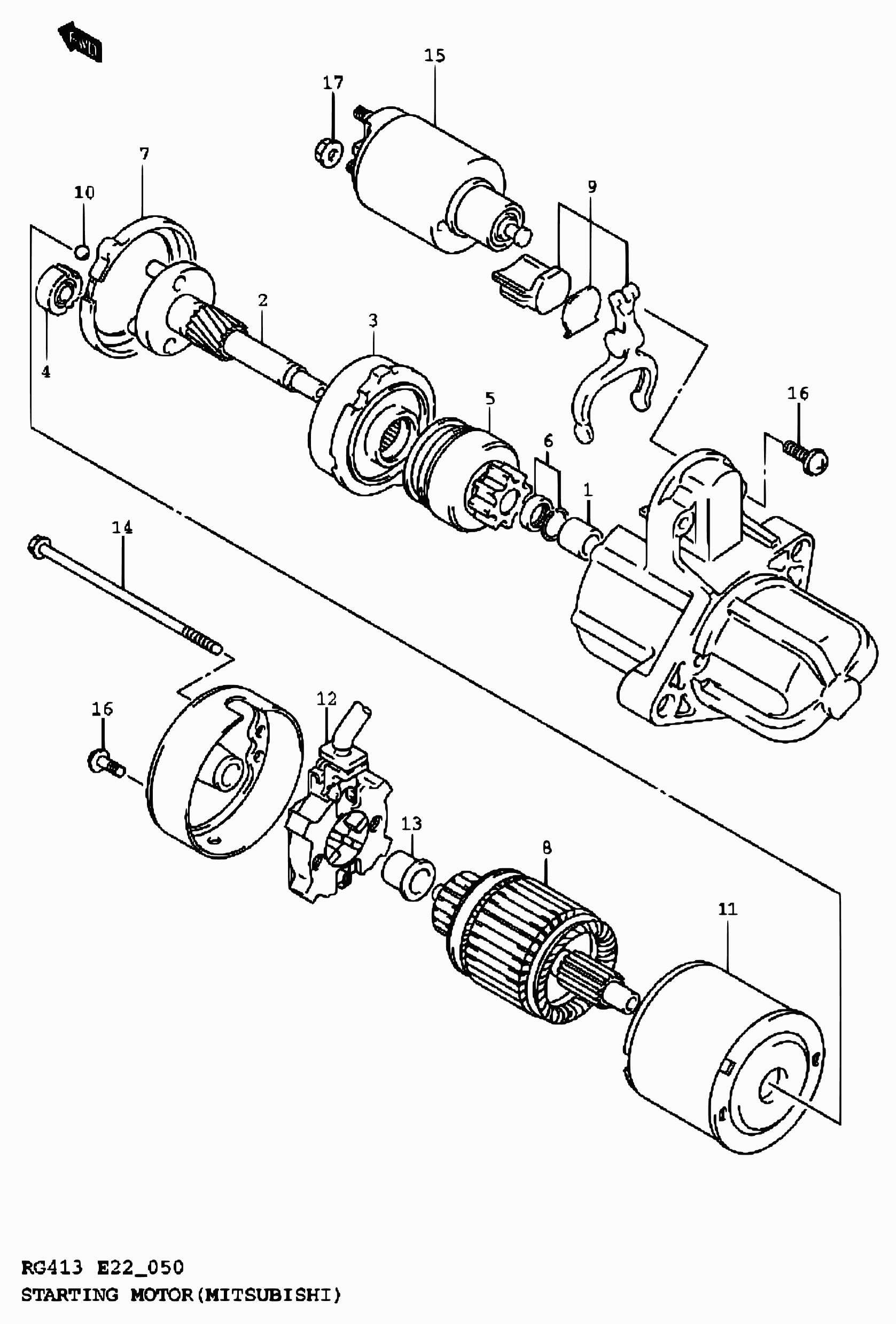 Suzuki 31100-80G10 - Starter onlydrive.pro