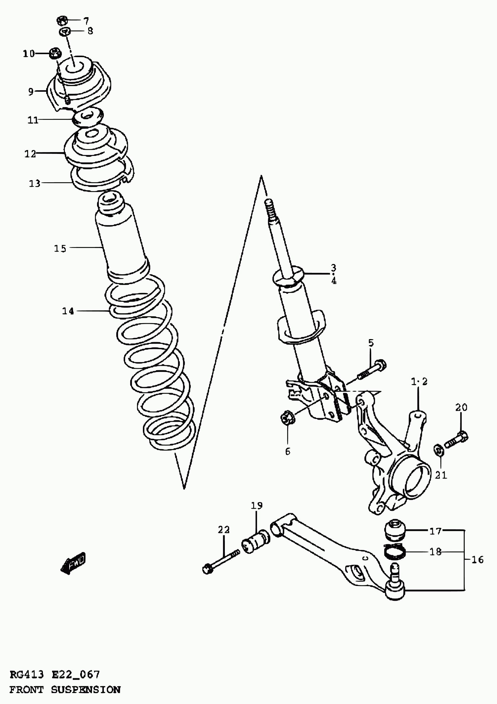 Suzuki 41710-80G00 - Top Strut Mounting onlydrive.pro