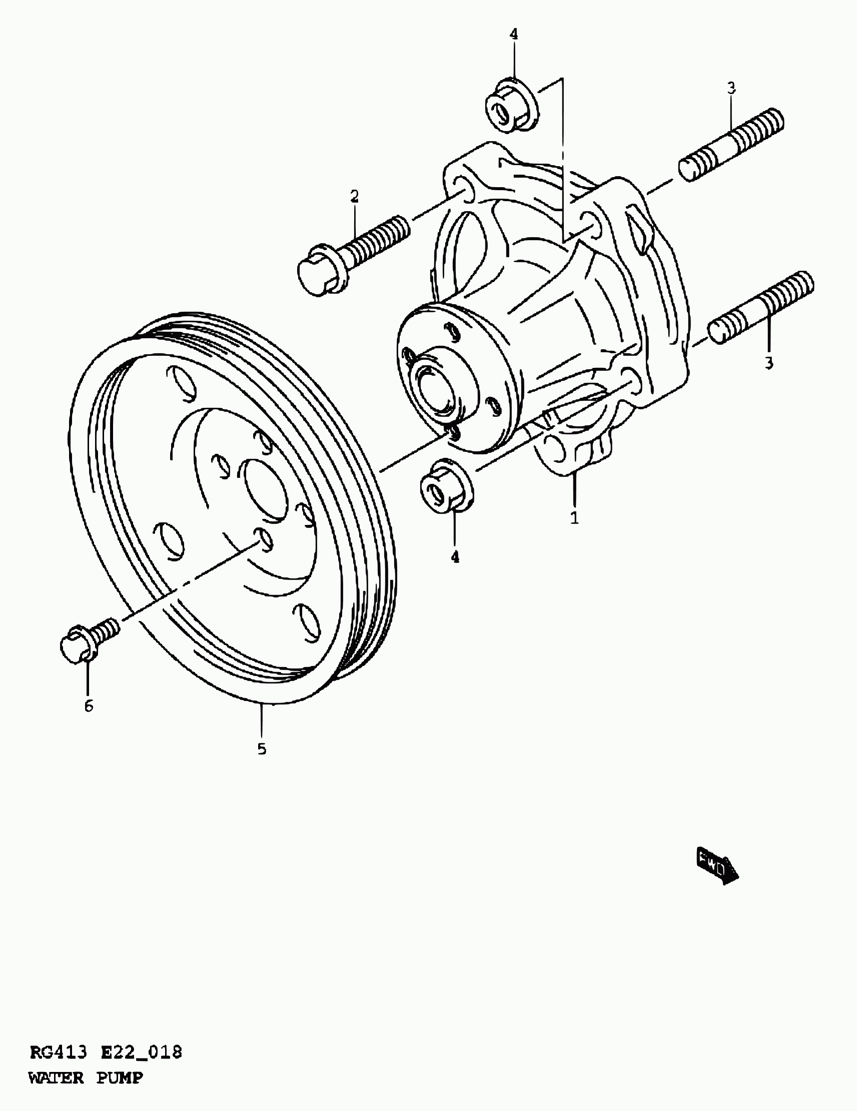 Suzuki 17400-69G00 - 18 - water pump: 1 pcs. onlydrive.pro