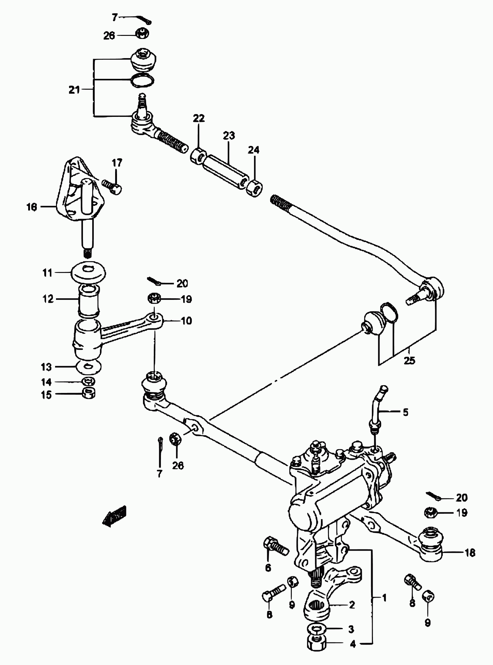 Suzuki 48820-85C00 - Raidetangon pää onlydrive.pro