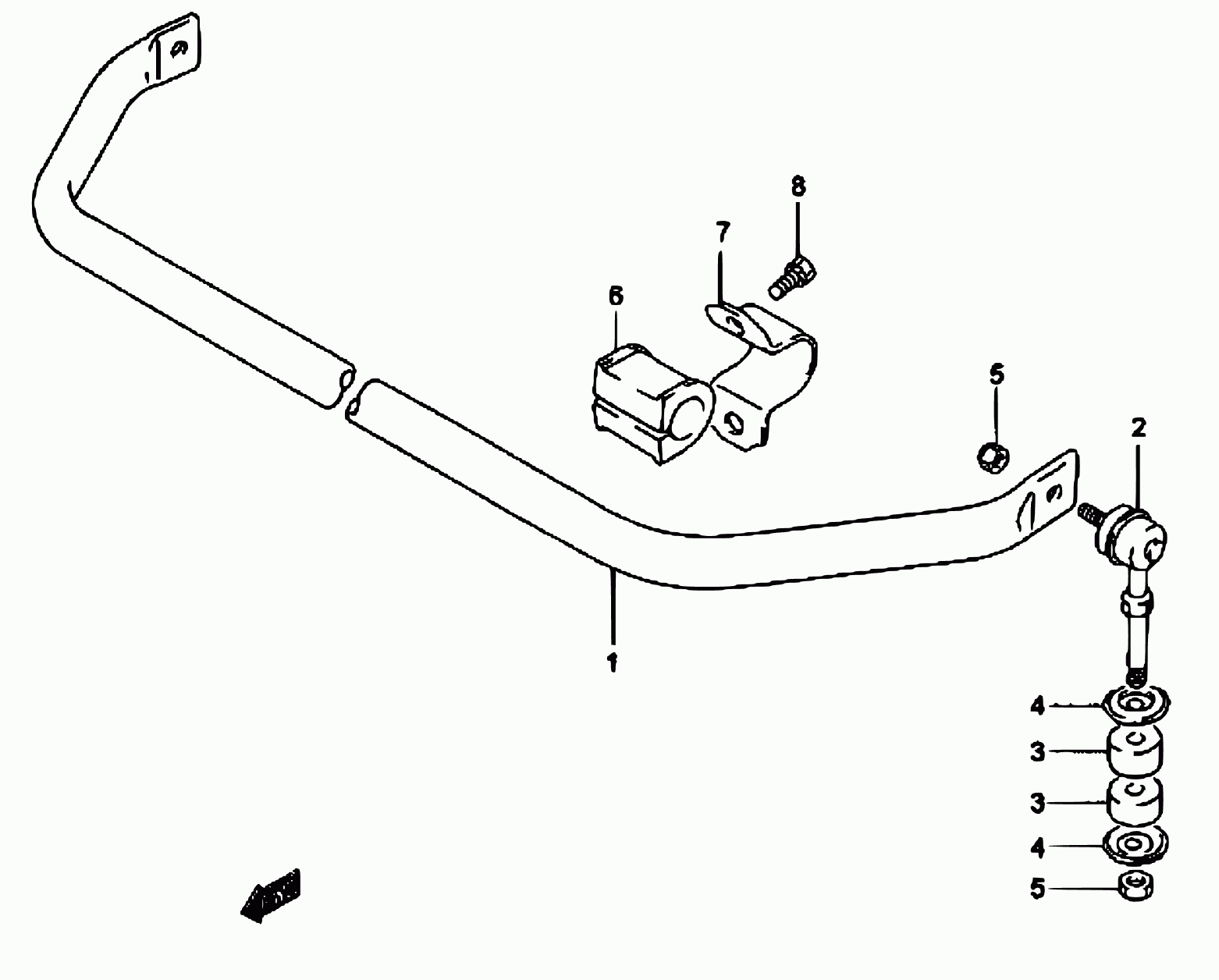 Mitsubishi 42420-85C00 - Rod / Strut, stabiliser onlydrive.pro