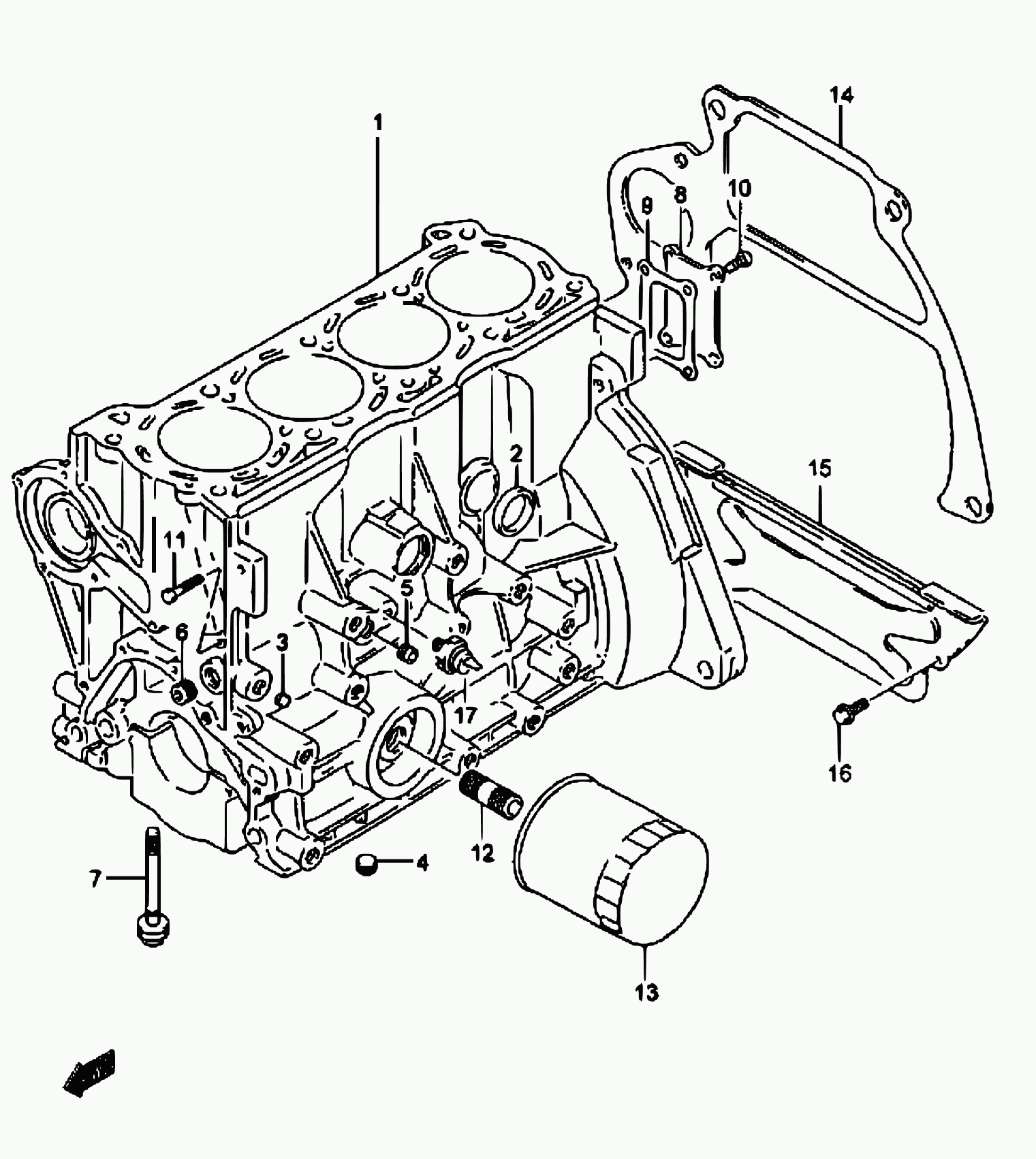 Suzuki 16510-61A20 - Eļļas filtrs onlydrive.pro