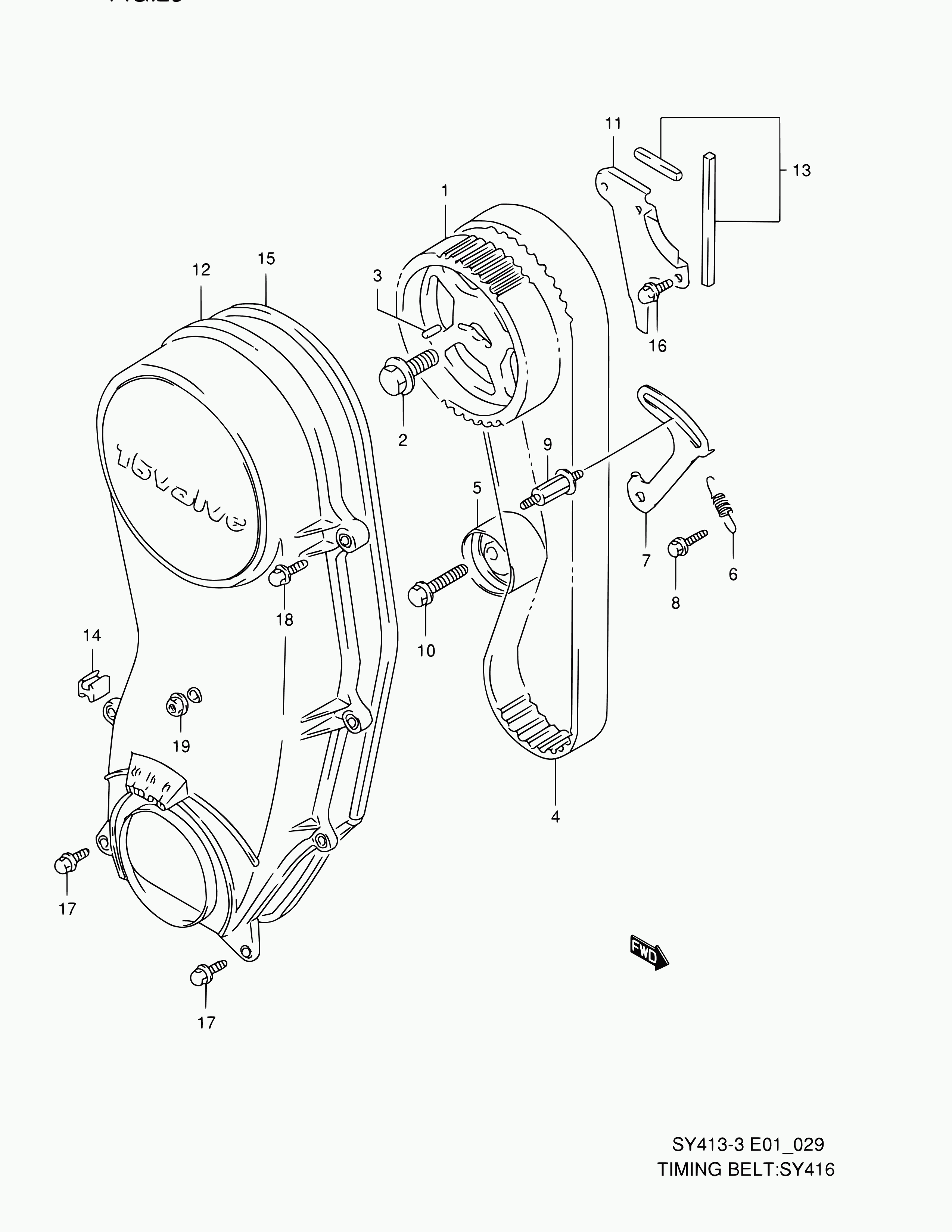 Subaru 12761-71C00 - Timing Belt onlydrive.pro