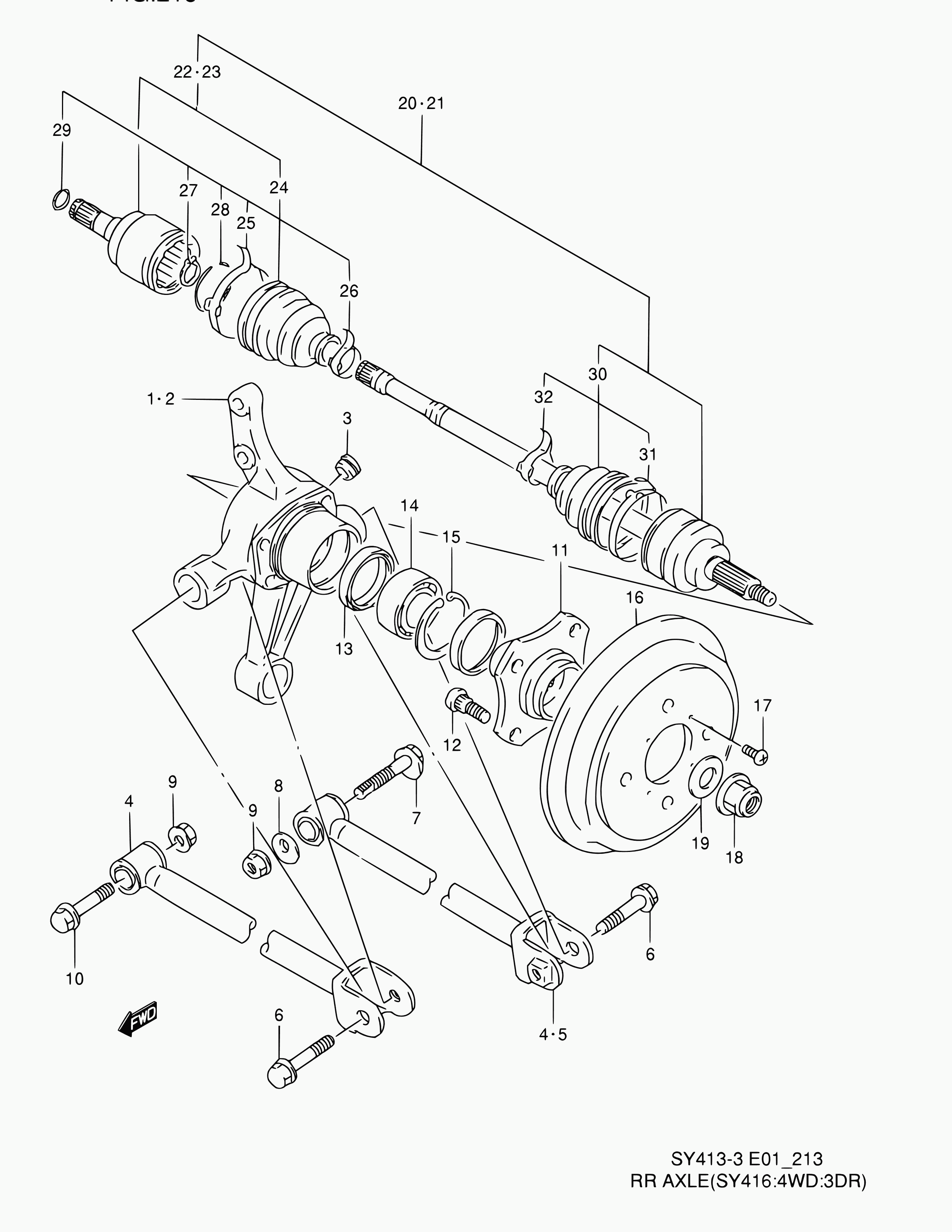 Suzuki 08331-41626 - Комплект подшипника, ступицы колеса onlydrive.pro