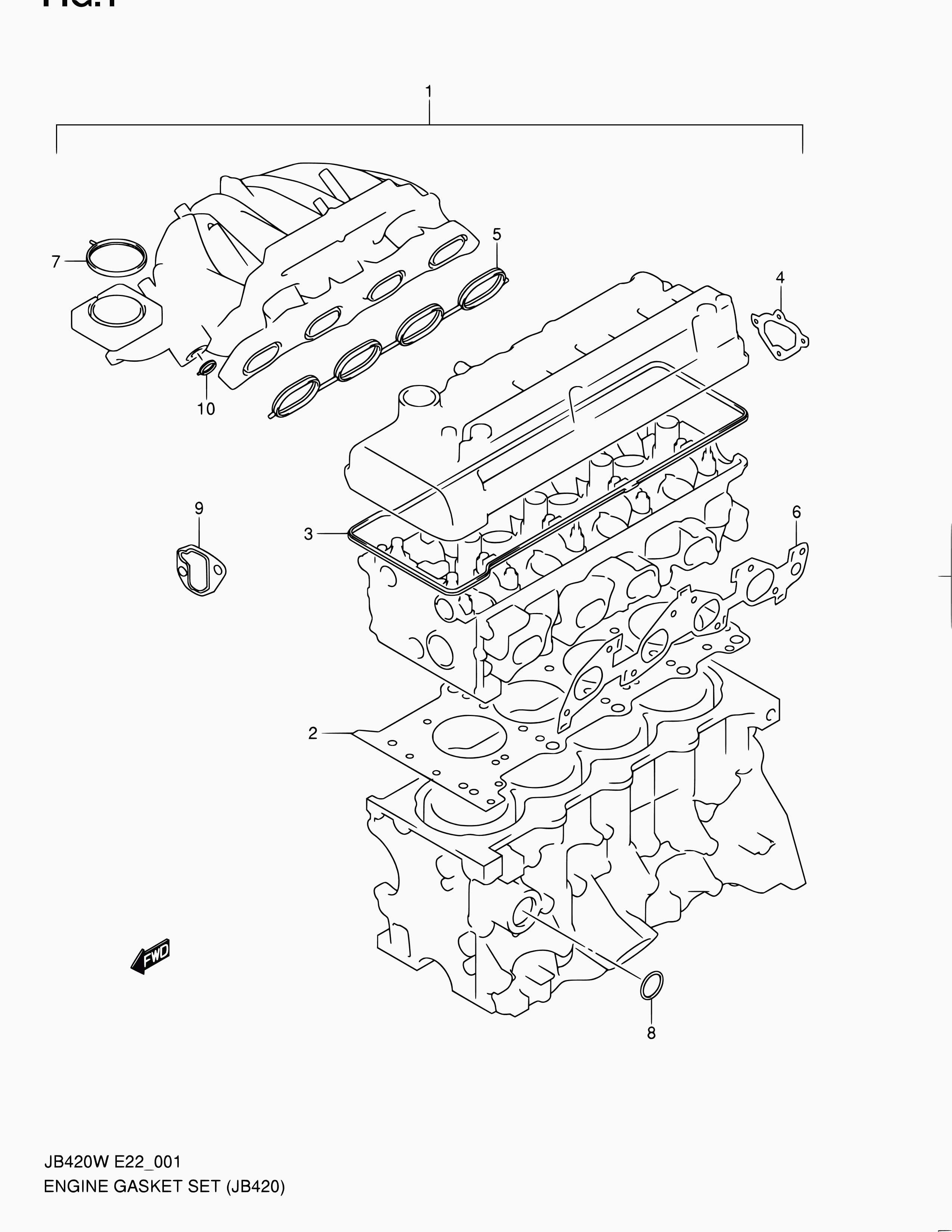 Suzuki 11141-77E02 - Прокладка, головка цилиндра onlydrive.pro