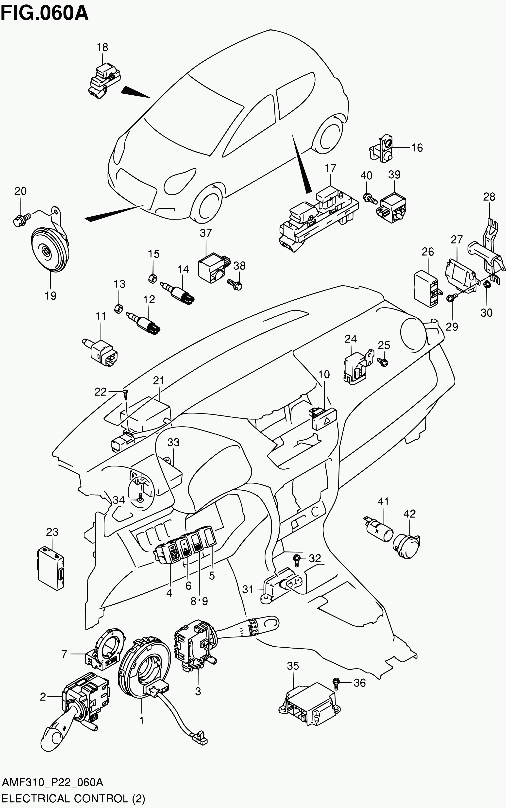 Suzuki 37970M74L00 - Slēdzis, Sajūga pievads (Motora vadība) onlydrive.pro