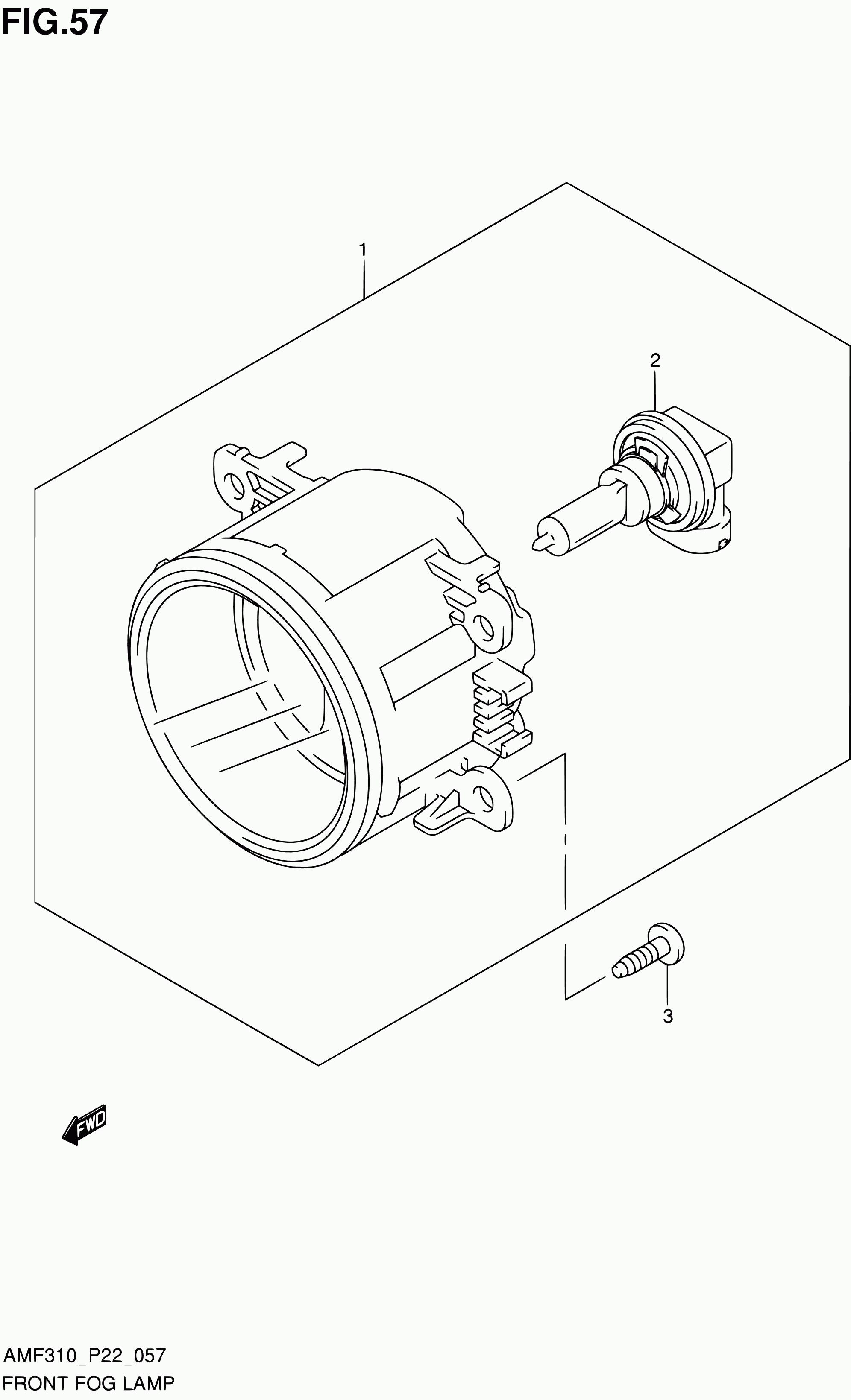 RENAULT 35500-63J04 - 57 - front fog lamp (w/front fog lamp): 2 pcs. onlydrive.pro