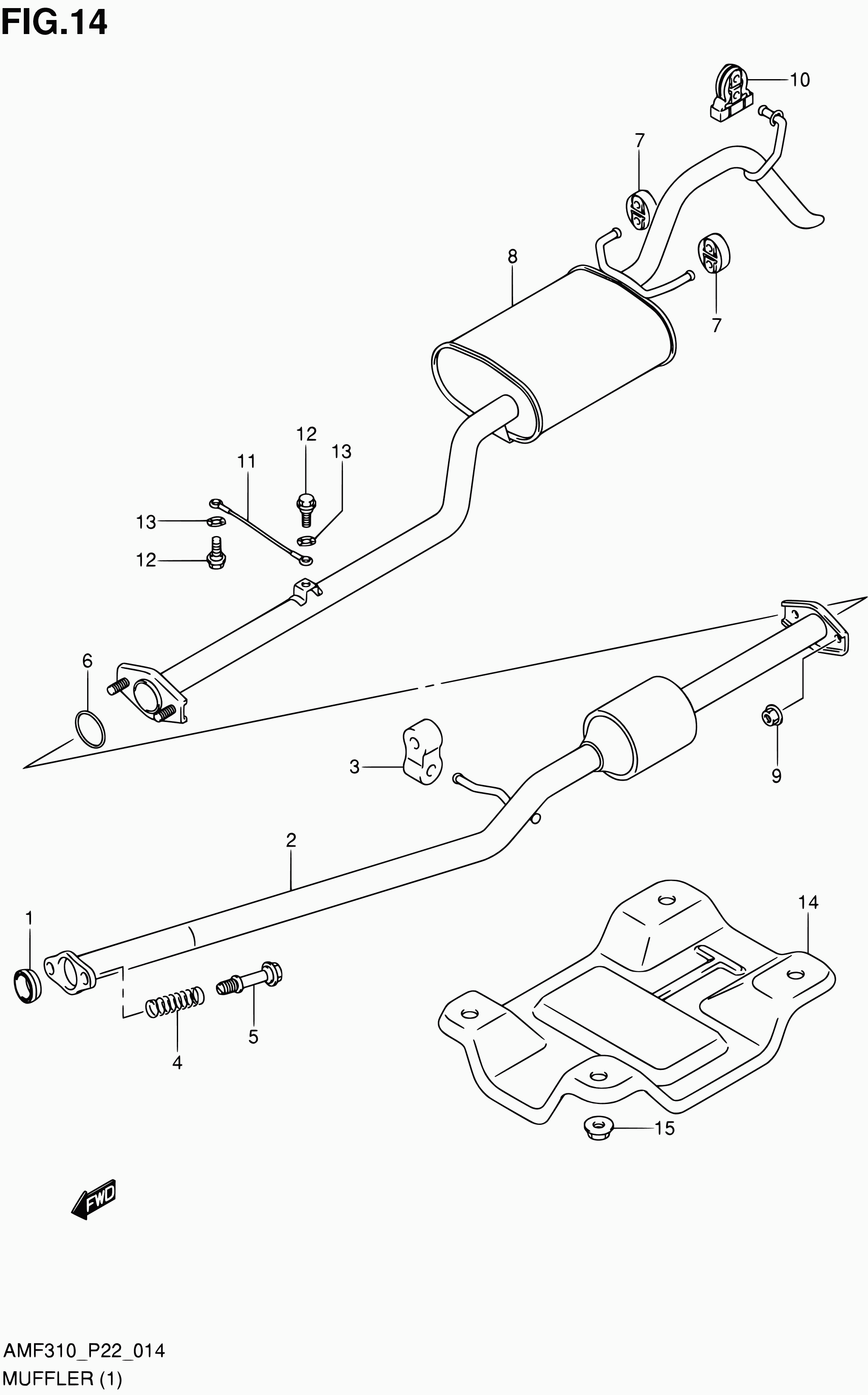 Suzuki 14281-80JA0 - Bearing Bush, stabiliser onlydrive.pro