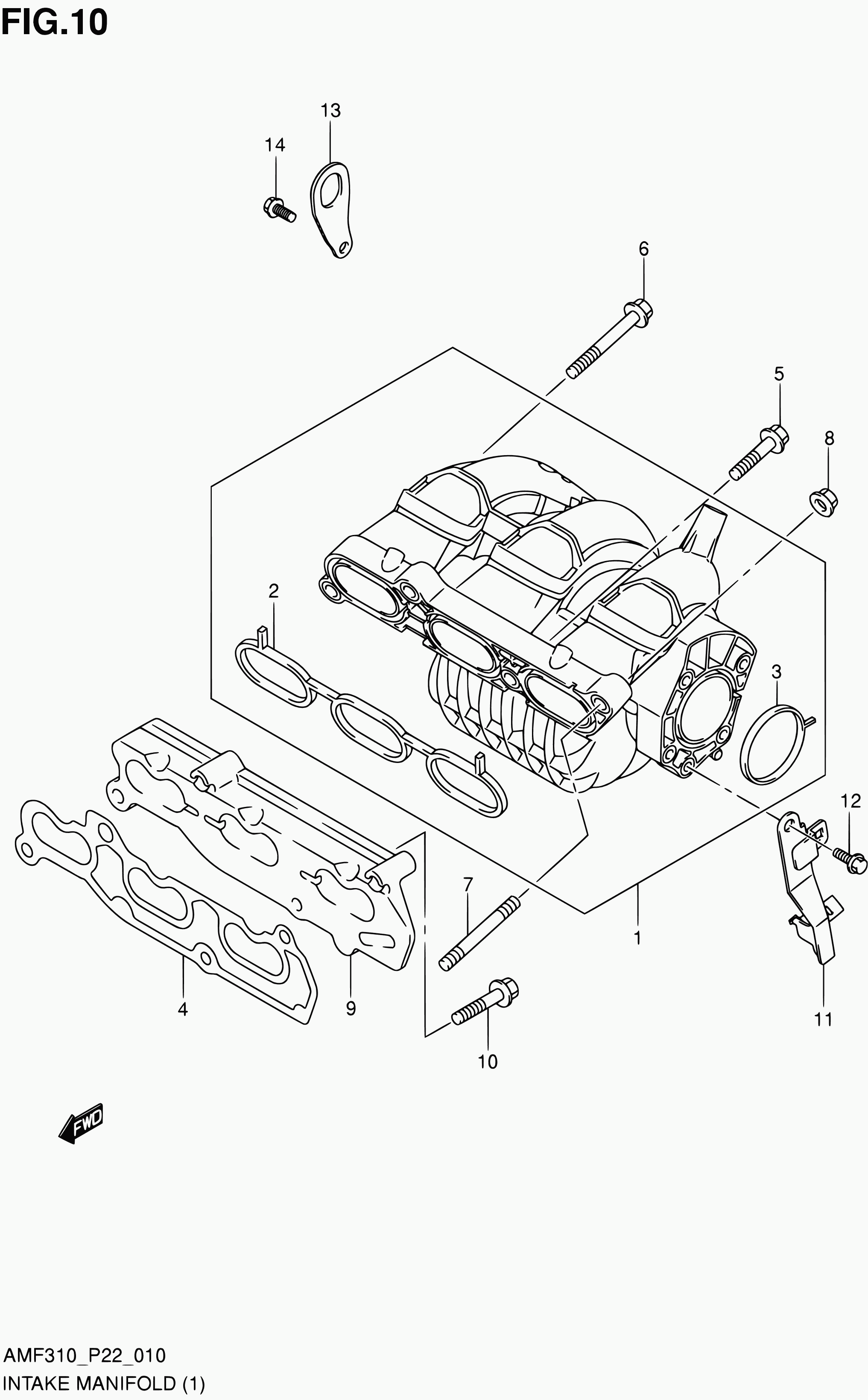 Suzuki 01550-0835B - Bolt, exhaust system onlydrive.pro