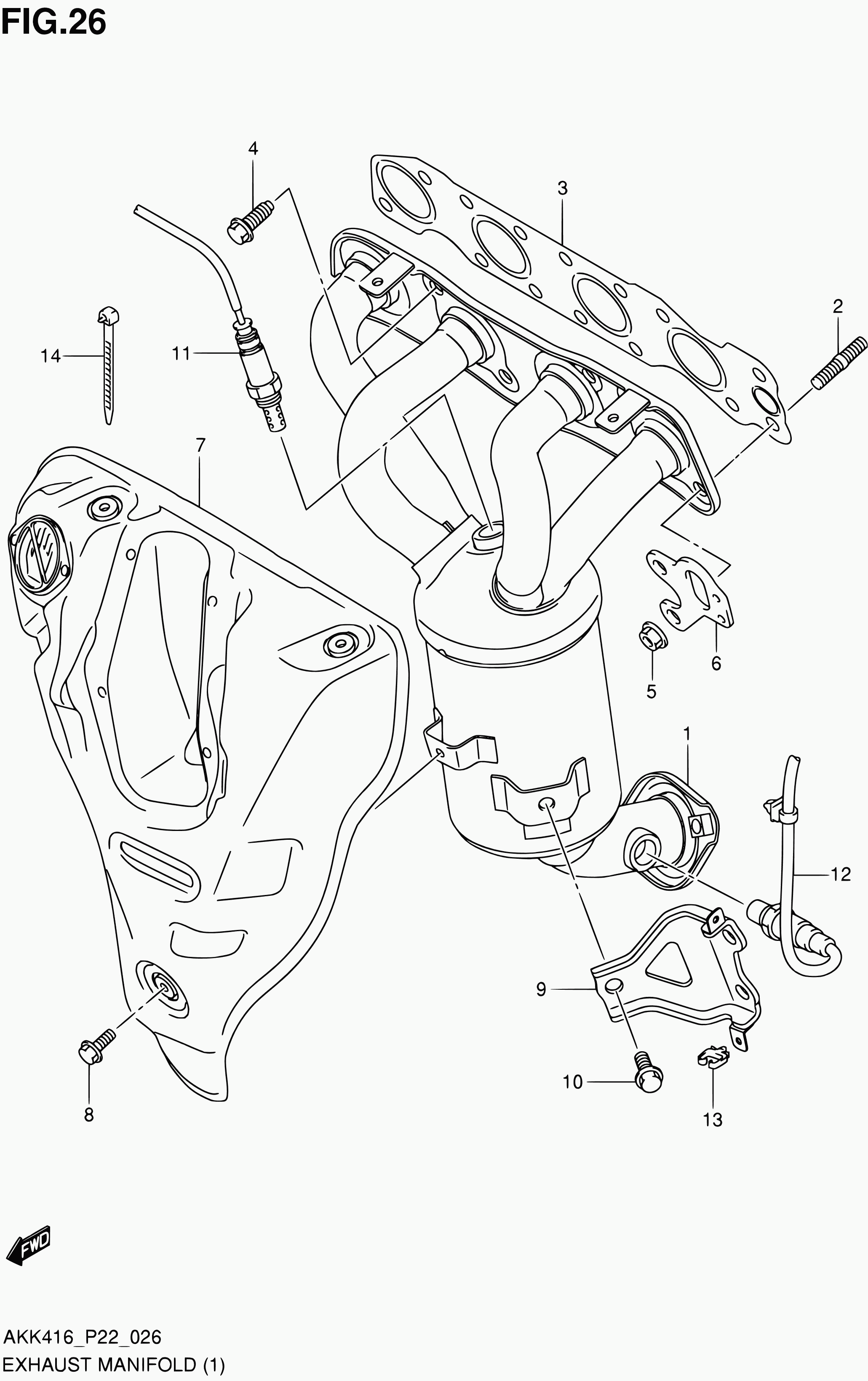 Suzuki 18213 61M00 - Oxygen, Lambda Sensor onlydrive.pro