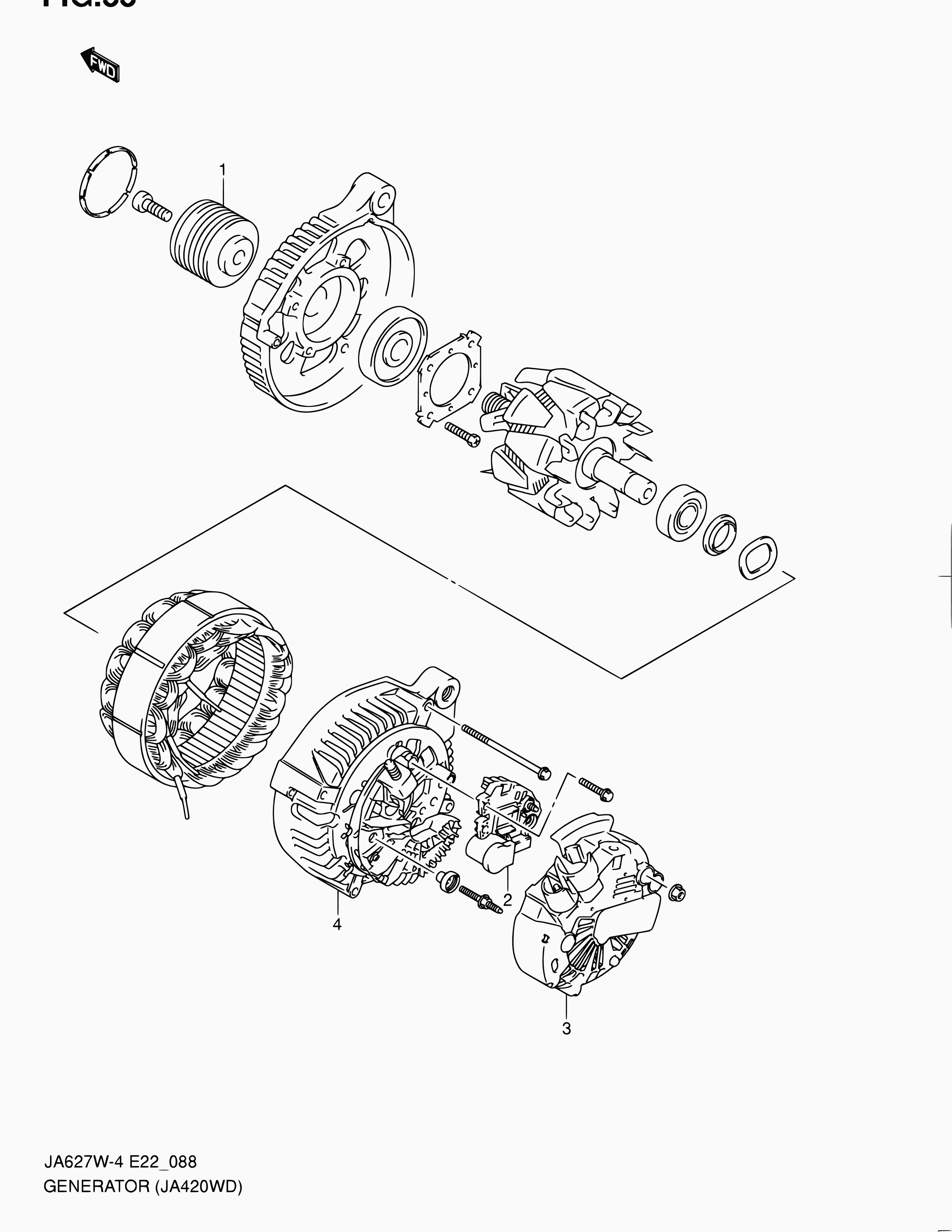 Suzuki 31771-68D01 - Pulley, alternator, freewheel clutch onlydrive.pro