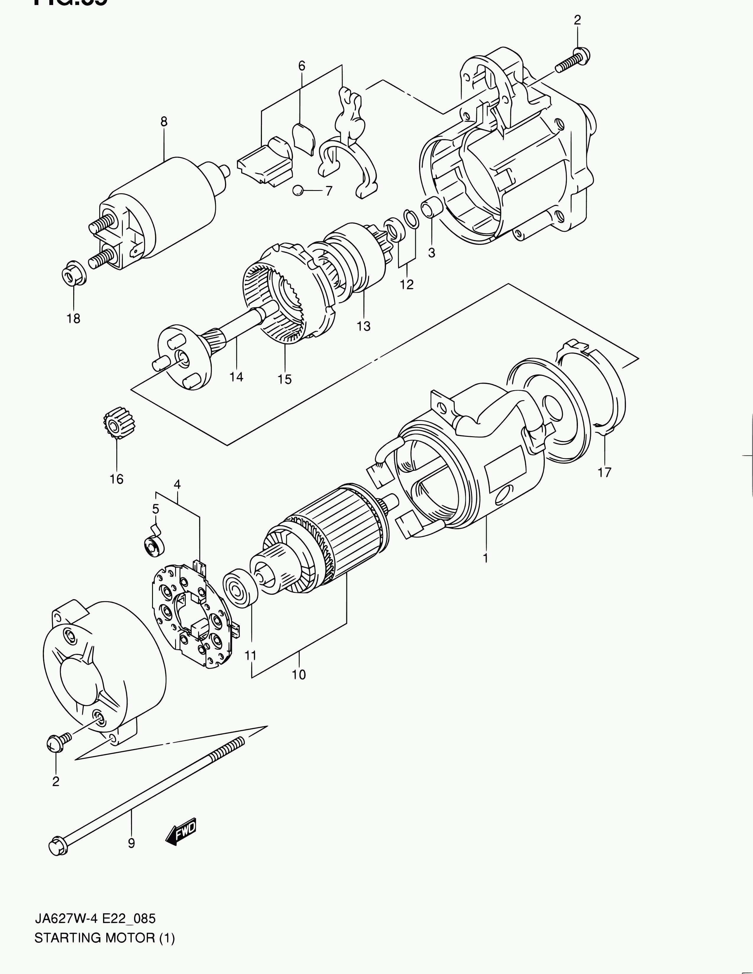 Suzuki 31110-68D00 - Field Winding, starter onlydrive.pro