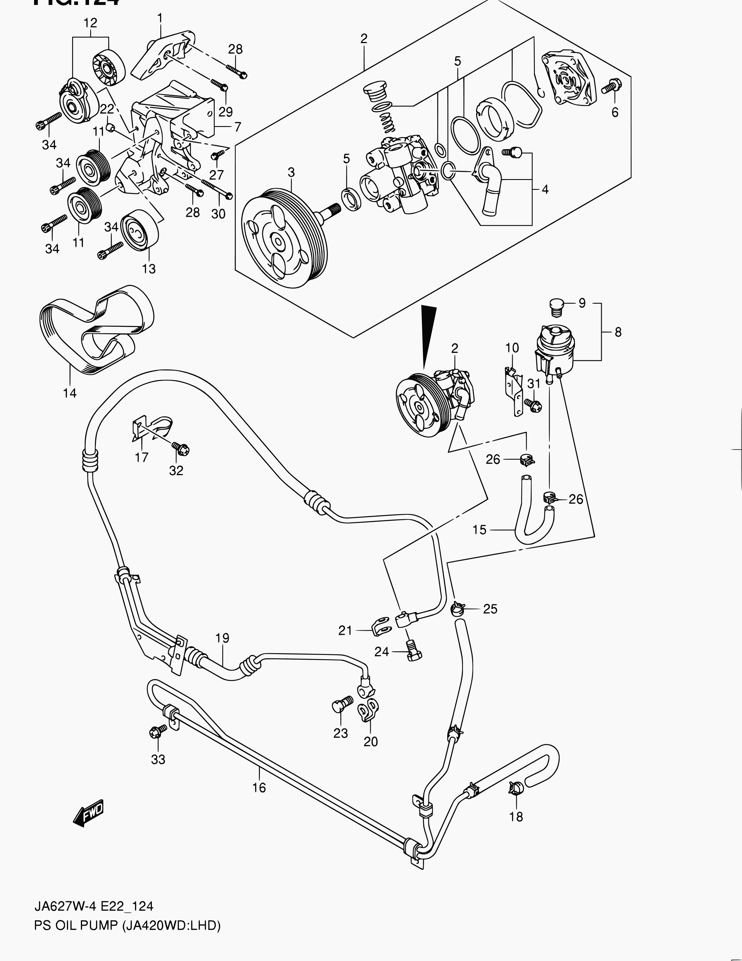 Suzuki 49160-67G00 - Kreipiantysis skriemulys, V formos rumbuotas diržas onlydrive.pro