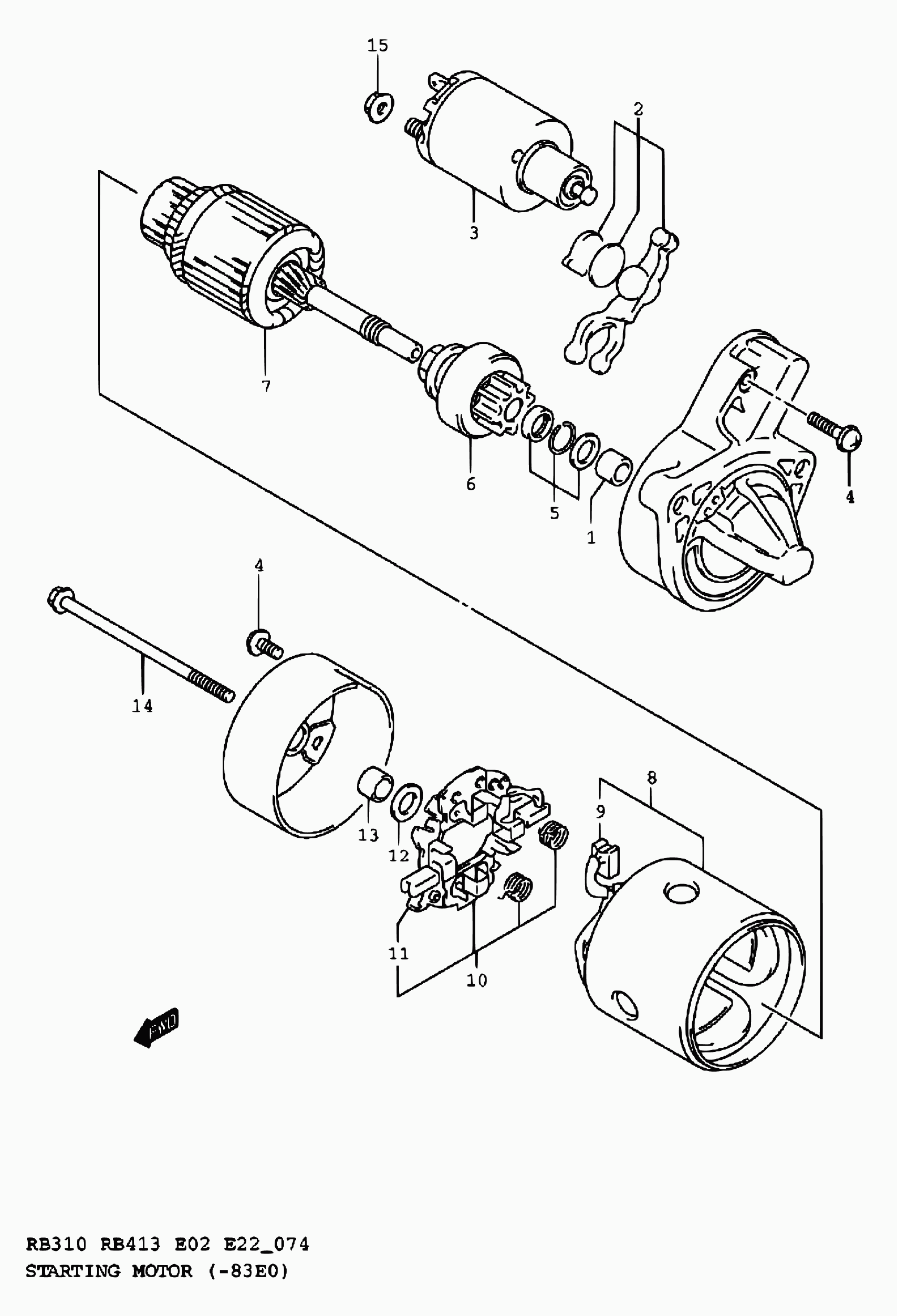 Suzuki 31100-83E00 - Starter onlydrive.pro