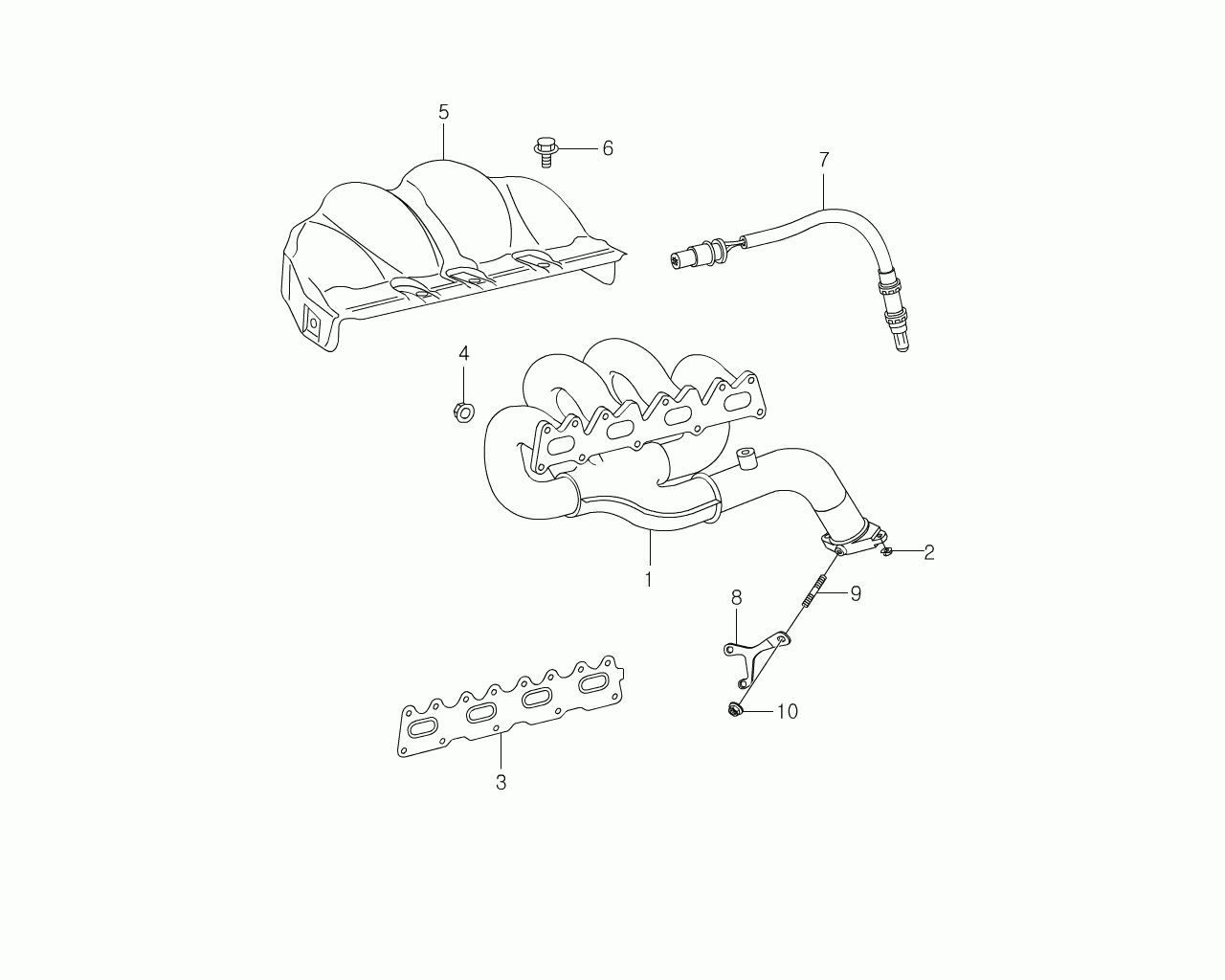 Mercedes-Benz 000 990 31 50 - Exhaust manifold(e23): 1 pcs. onlydrive.pro