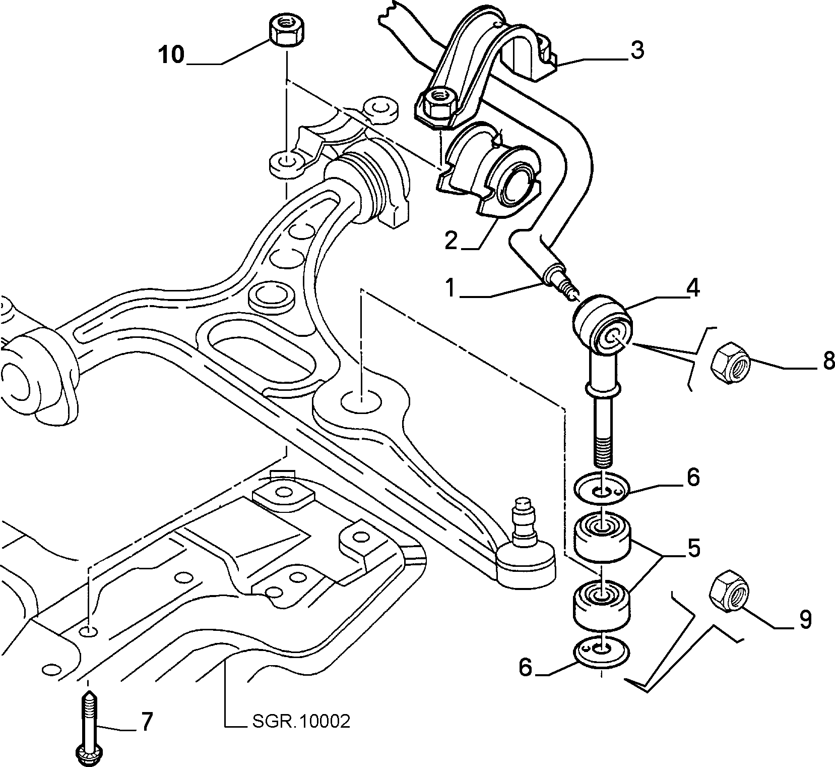 PEUGEOT 13 17 425 080 - Stabilisaator,Stabilisaator onlydrive.pro