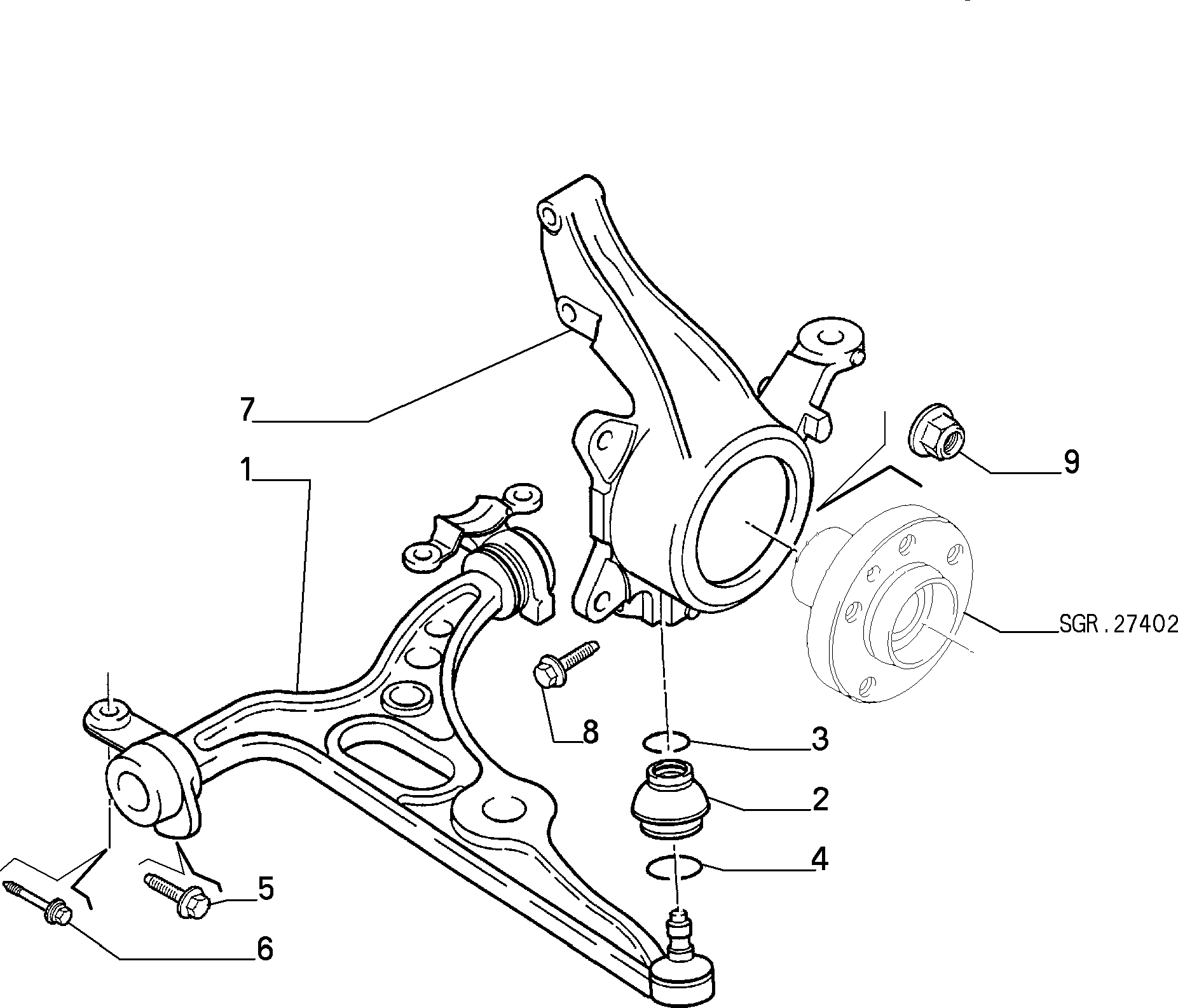 FIAT 1333754080 - Рычаг подвески колеса onlydrive.pro