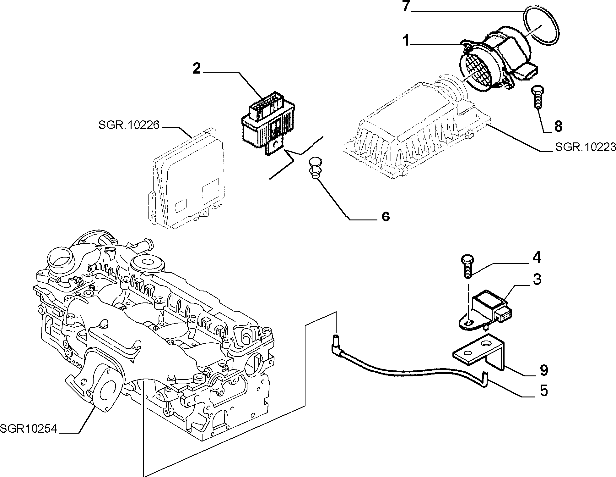 PEUGEOT 96 29 471080 - Air Mass Sensor onlydrive.pro