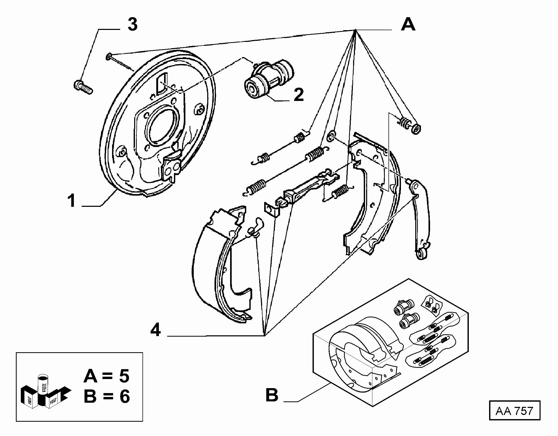 FIAT 77362451 - Brake Shoe Set onlydrive.pro