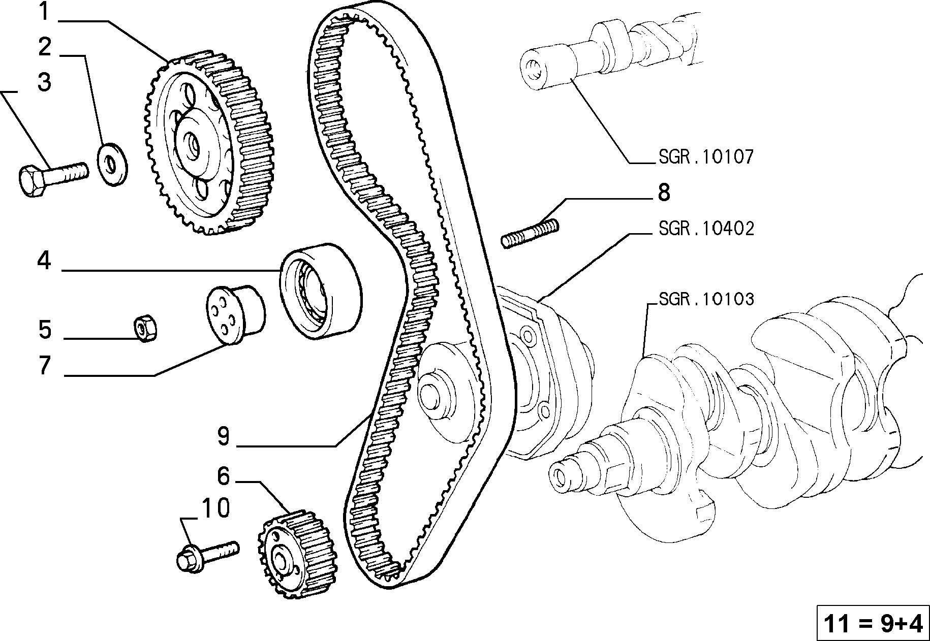 FIAT 71736718 - Timing Belt Set onlydrive.pro