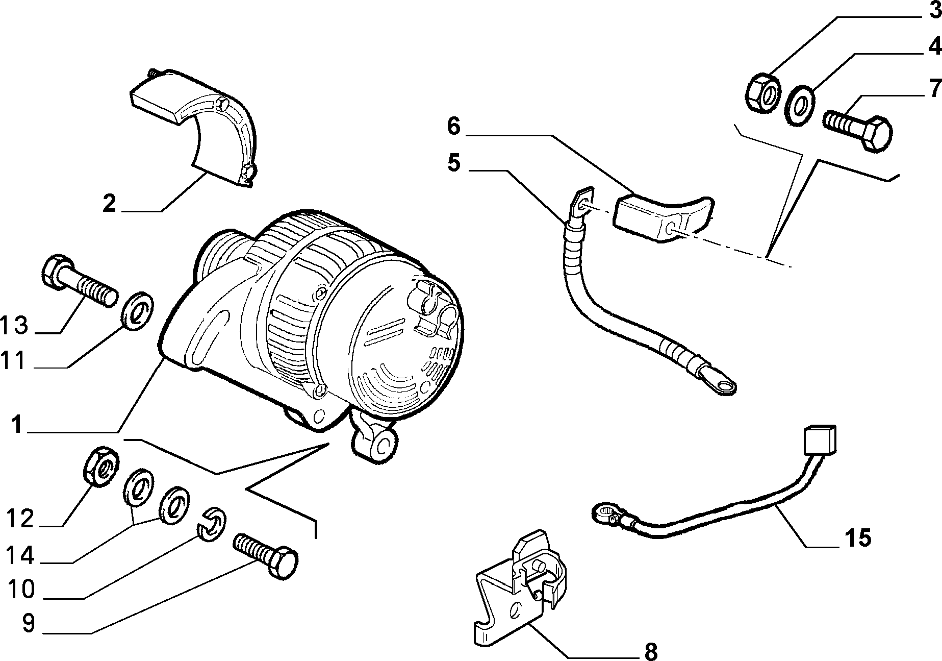 FIAT 46436507 - Kintamosios srovės generatorius onlydrive.pro