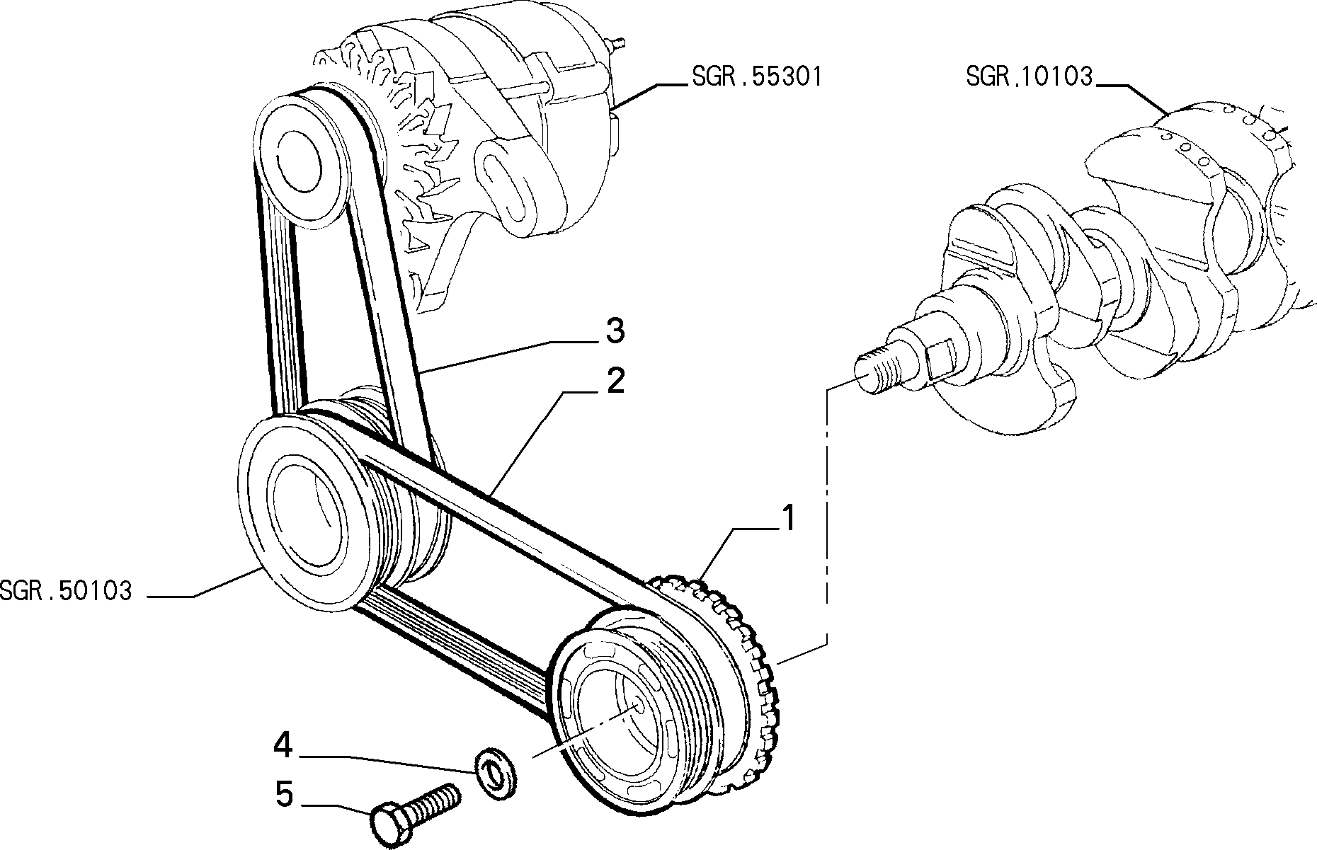 FIAT 71719039 - Поликлиновой ремень onlydrive.pro