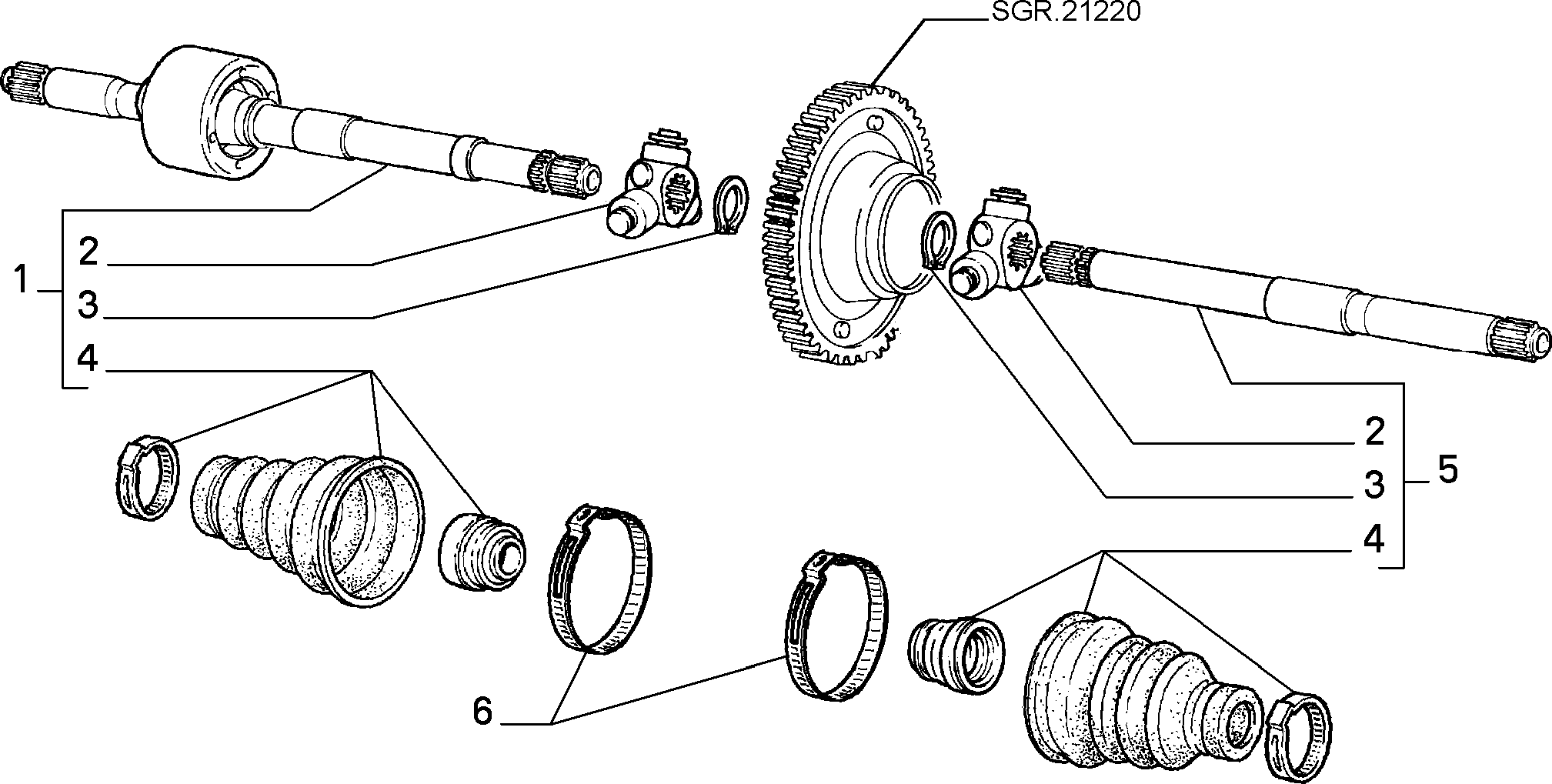 FIAT 46307644 - Axle shafts (var.: 1/rev.: 0): 02 pcs. onlydrive.pro