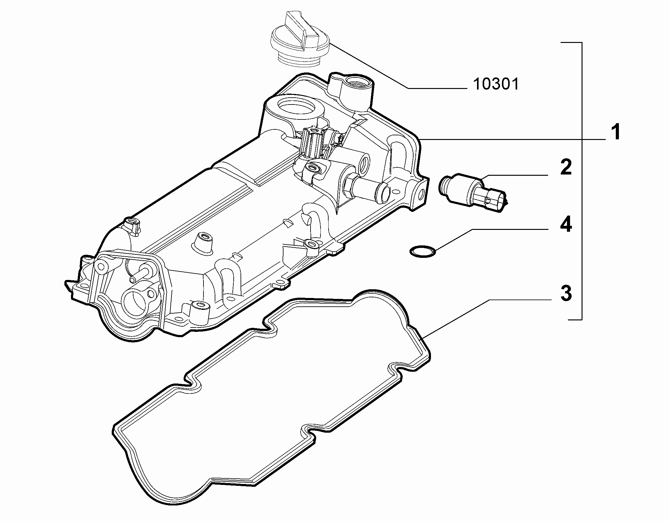 FIAT 71740677 - Gasket, cylinder head cover onlydrive.pro