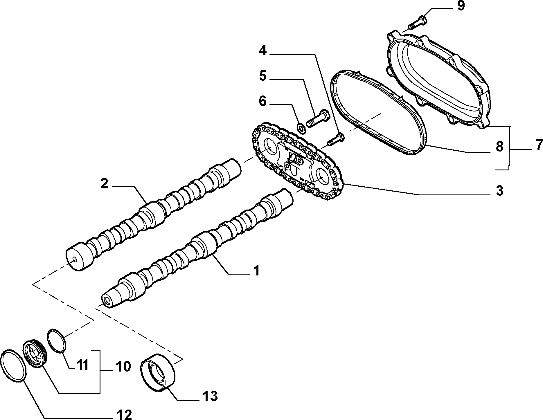 FIAT 500350049 - Shaft Seal, camshaft onlydrive.pro