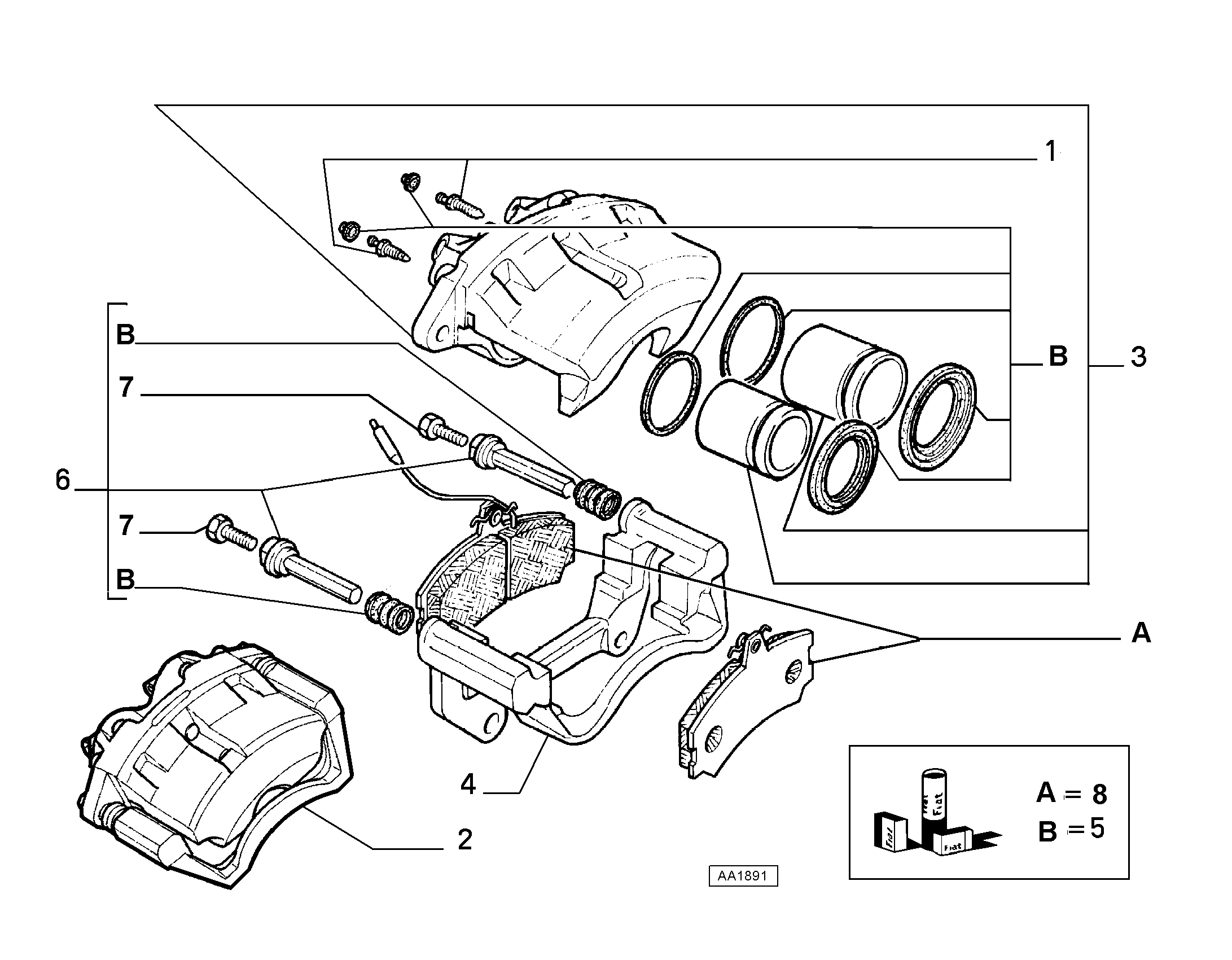 FIAT 9945810 - Piduriklotsi komplekt,ketaspidur onlydrive.pro