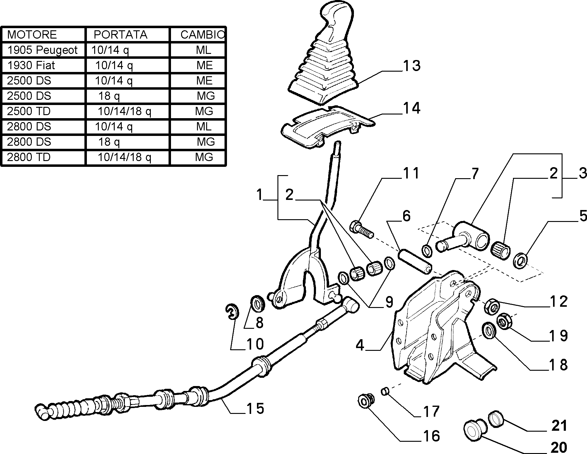 FIAT 7586917 - Repair Kit, gear lever onlydrive.pro