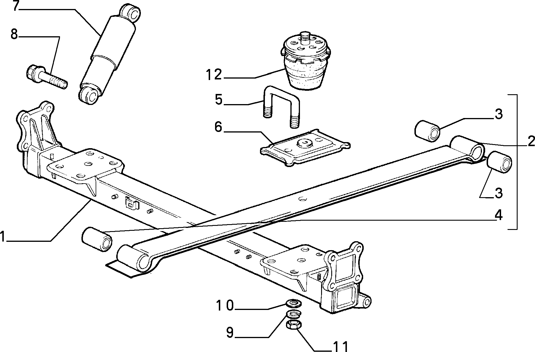 CITROËN 1304641080 - Mounting, leaf spring onlydrive.pro