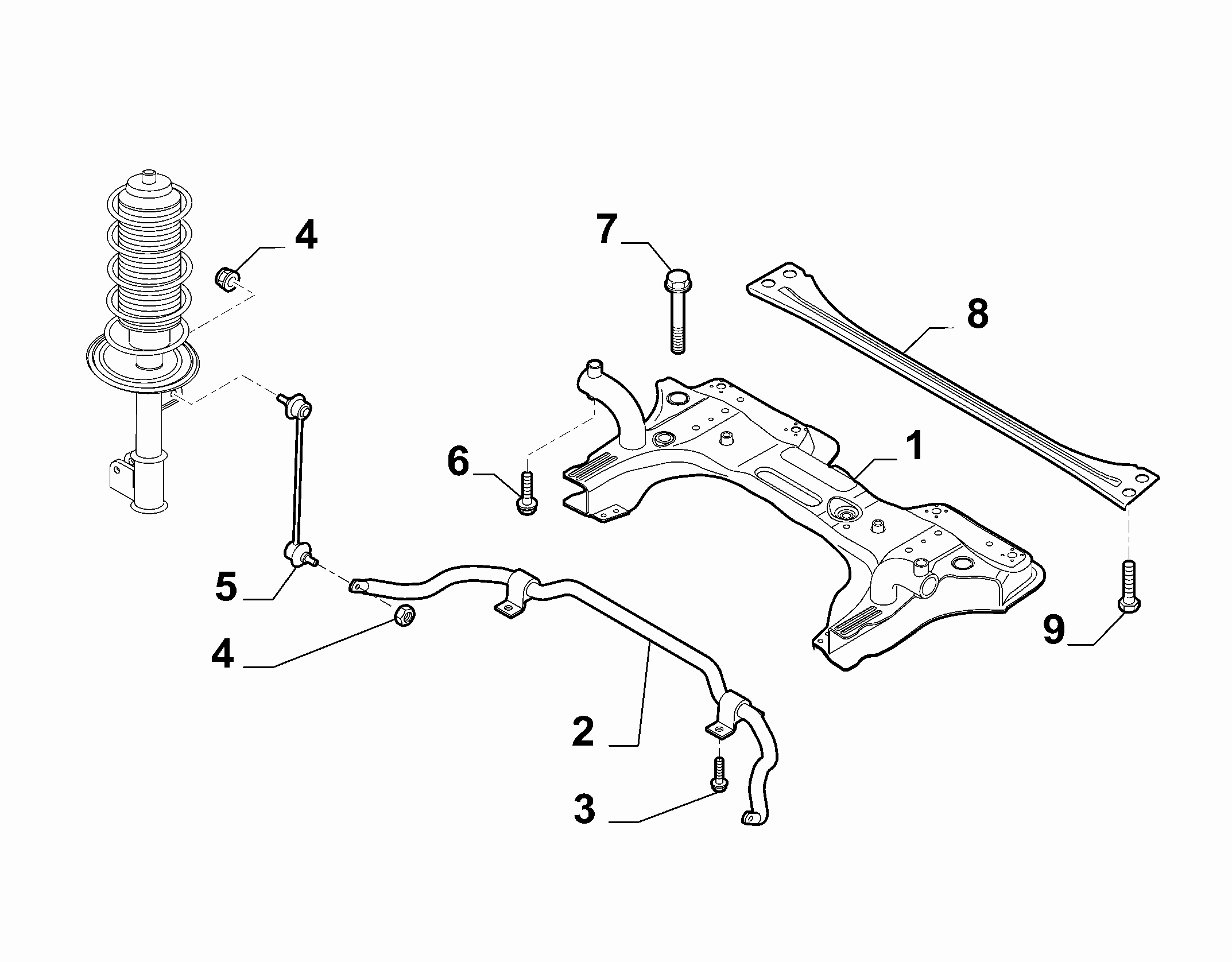 FIAT 51935875 - Tanko, kallistuksenvaimennin onlydrive.pro