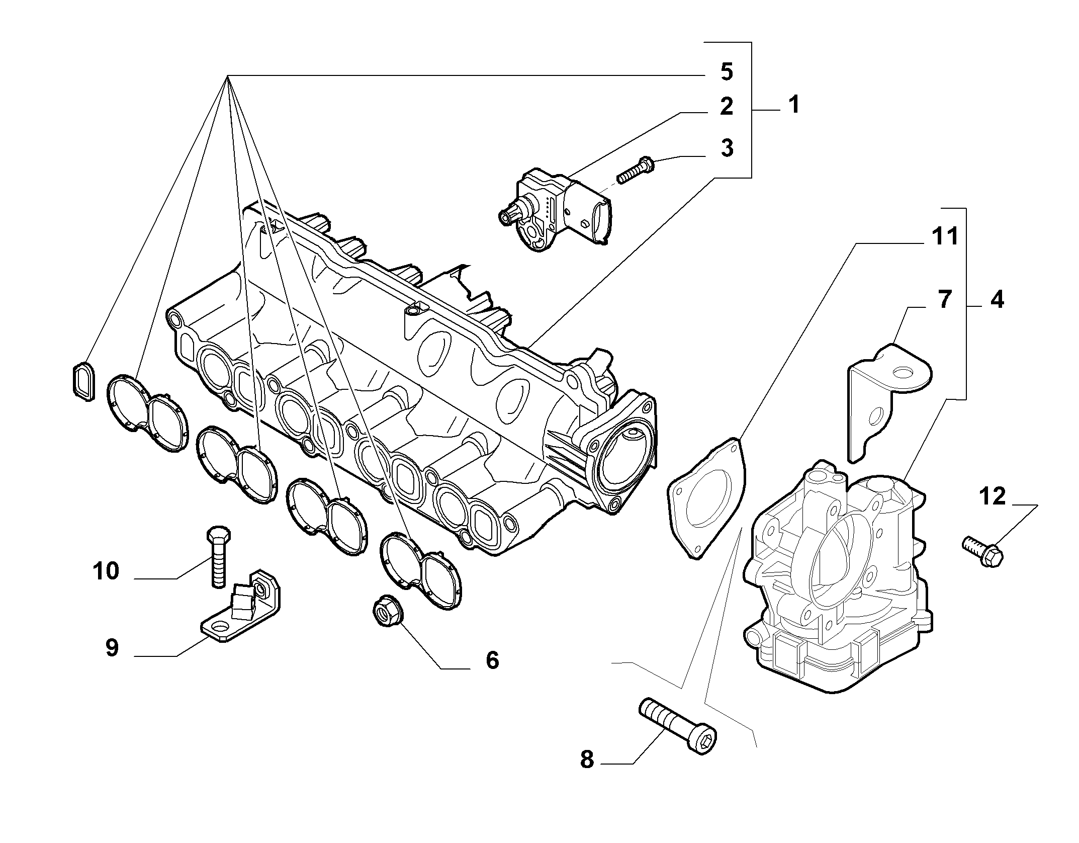 FIAT 55231272 - Intake Manifold Module onlydrive.pro