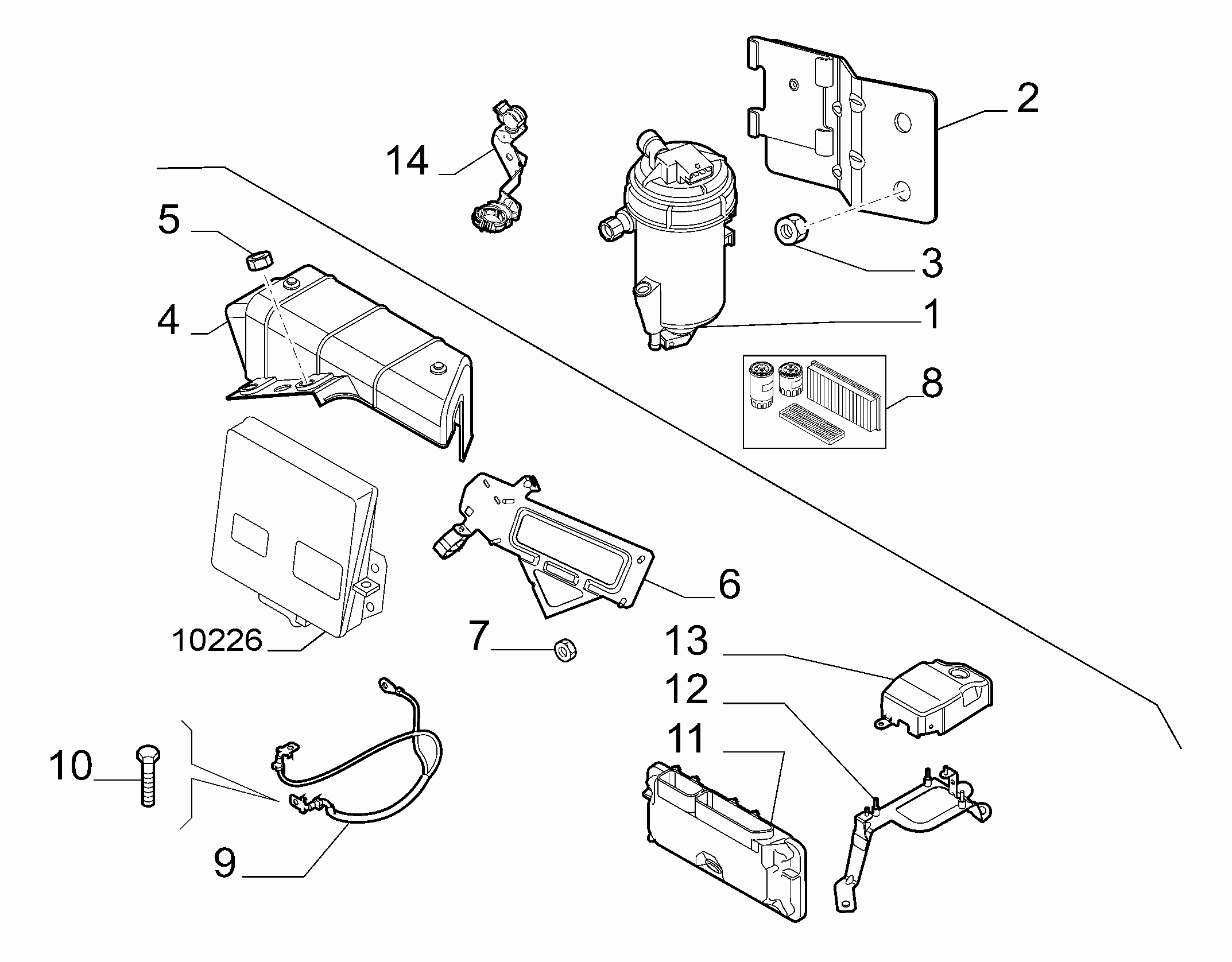 FIAT 1362977080 - Injection system (var.: 1/rev.: 0): 01 pcs. onlydrive.pro