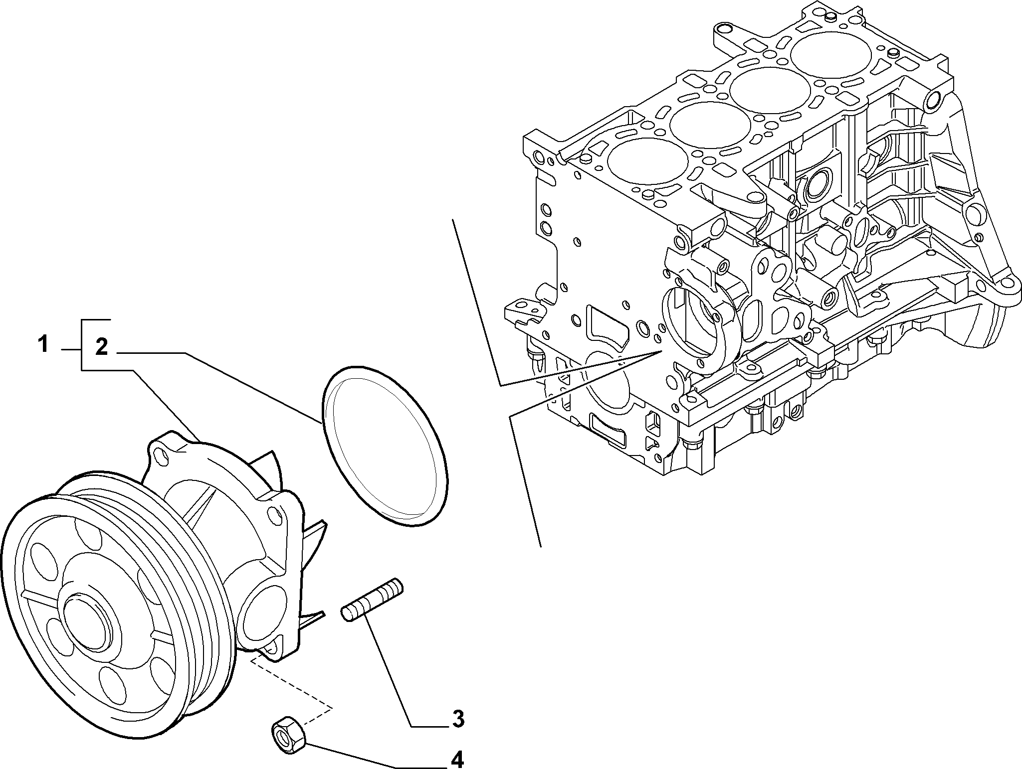 FIAT 46815125 - Vesipumppu onlydrive.pro