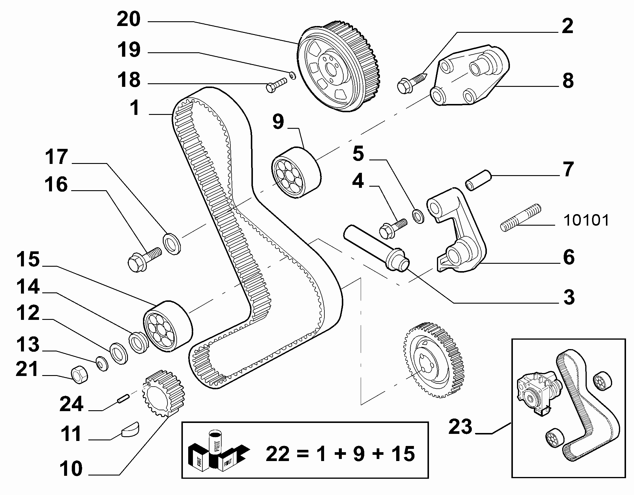 FIAT 99456476 - Timing Belt onlydrive.pro