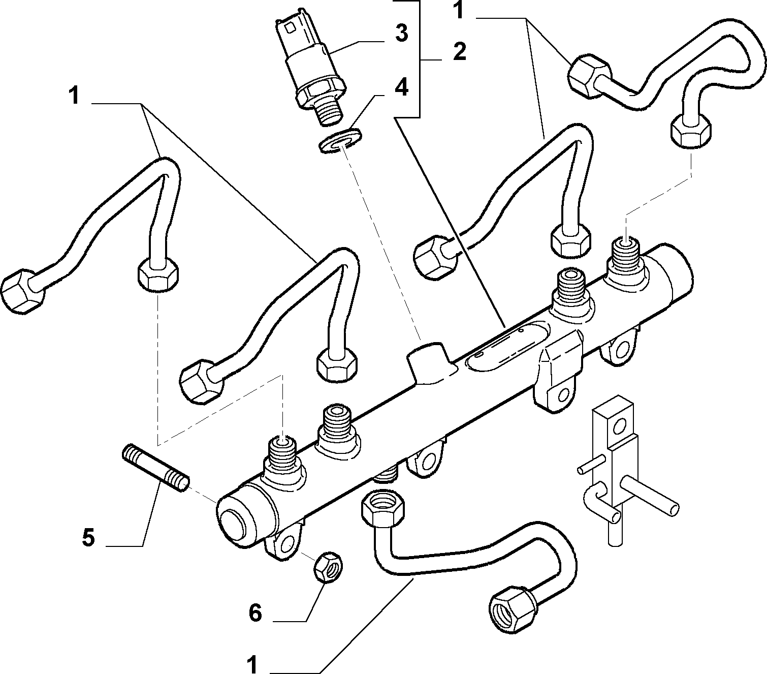 FIAT 504229208 - Датчик, давление подачи топлива onlydrive.pro