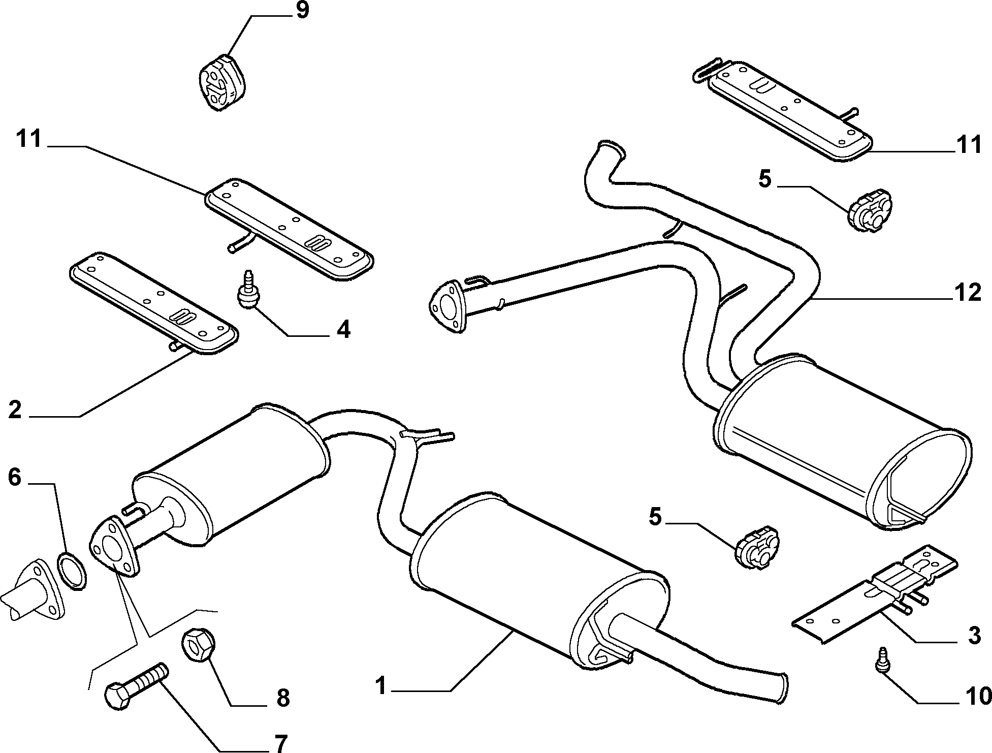 FIAT 82 420 455 - Exhaust pipe (var.: 2/rev.: 0): 01 pcs. onlydrive.pro