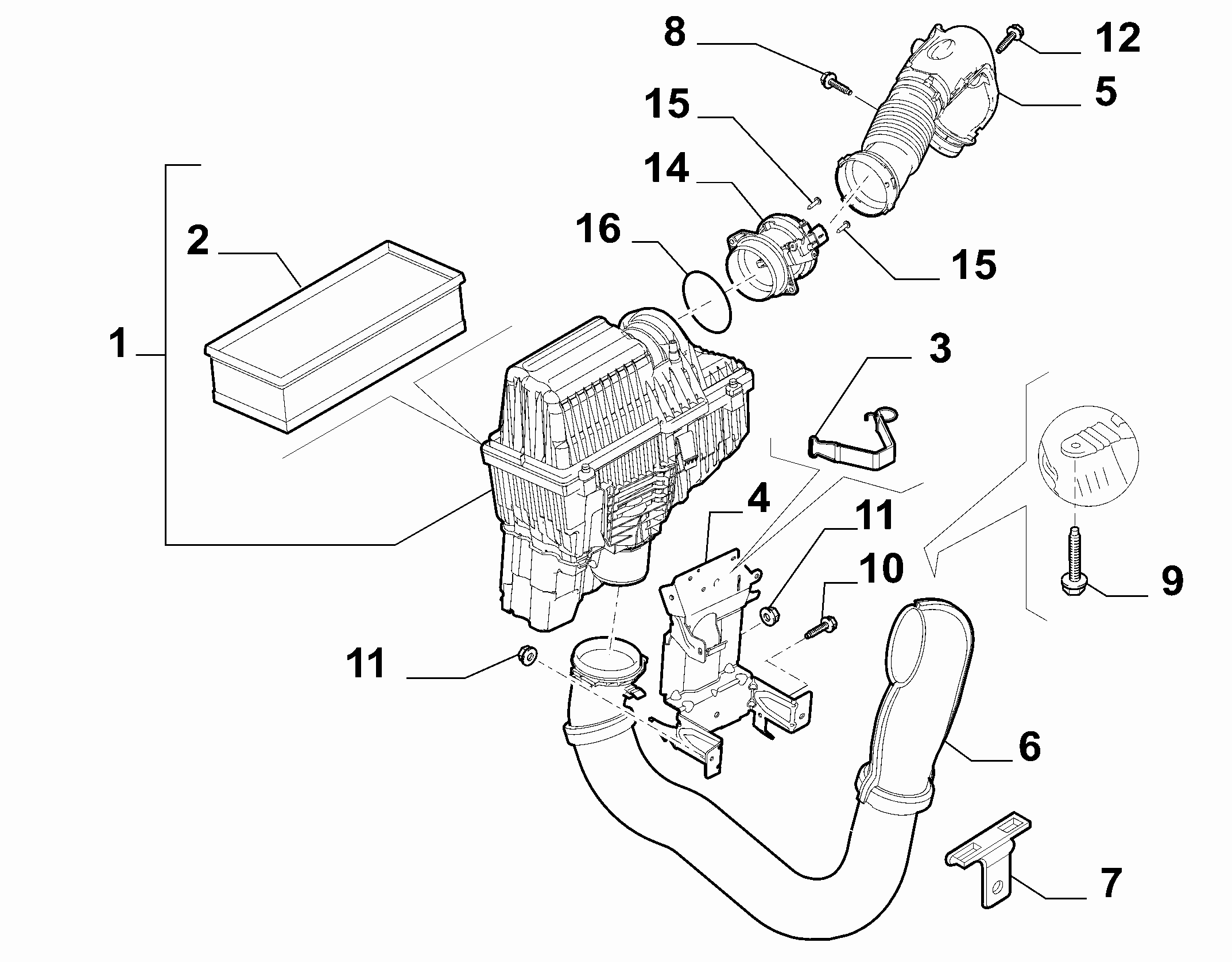 FIAT 9681917980 - Air Mass Sensor onlydrive.pro