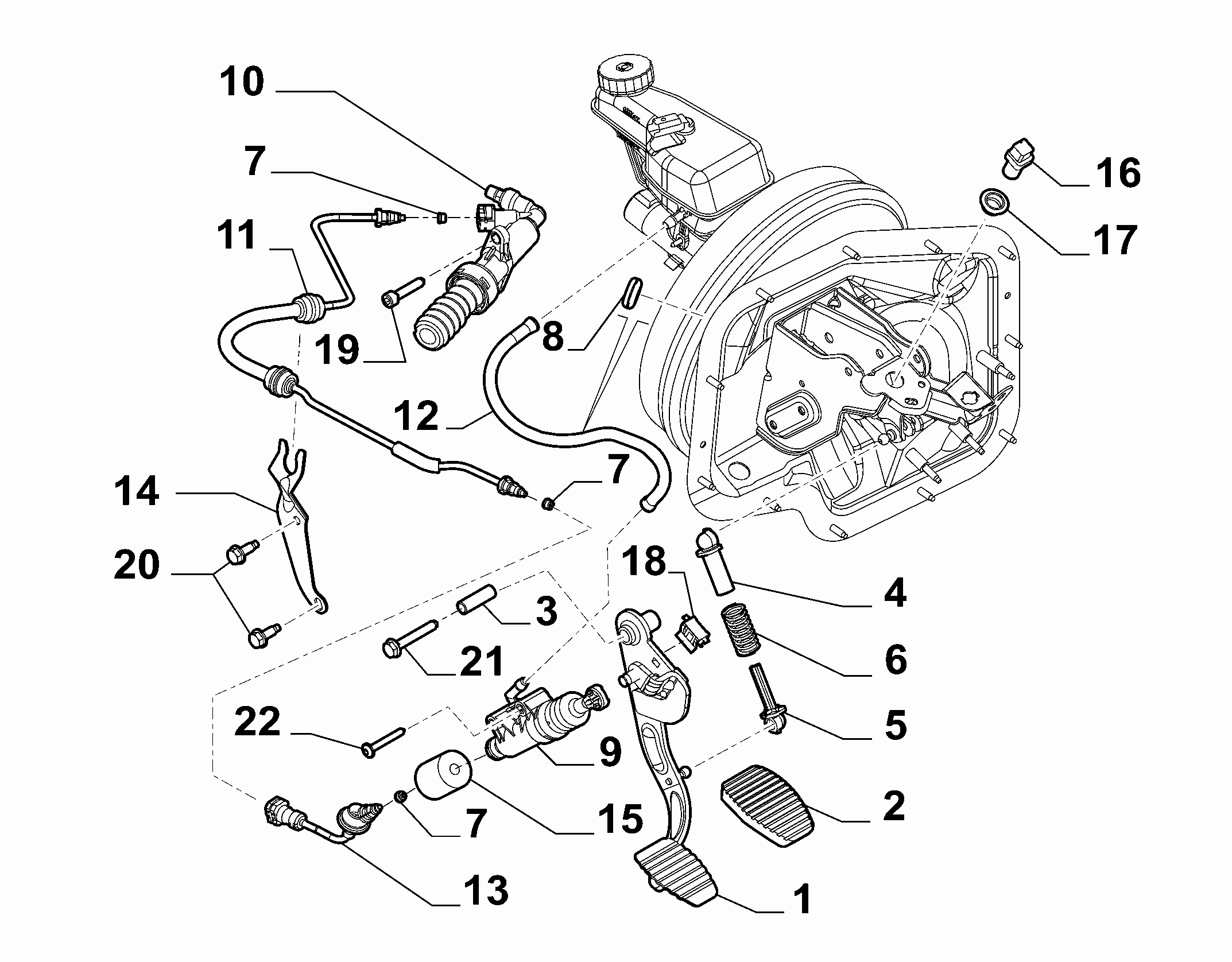 FIAT 1440104580 - Slave Cylinder, clutch onlydrive.pro