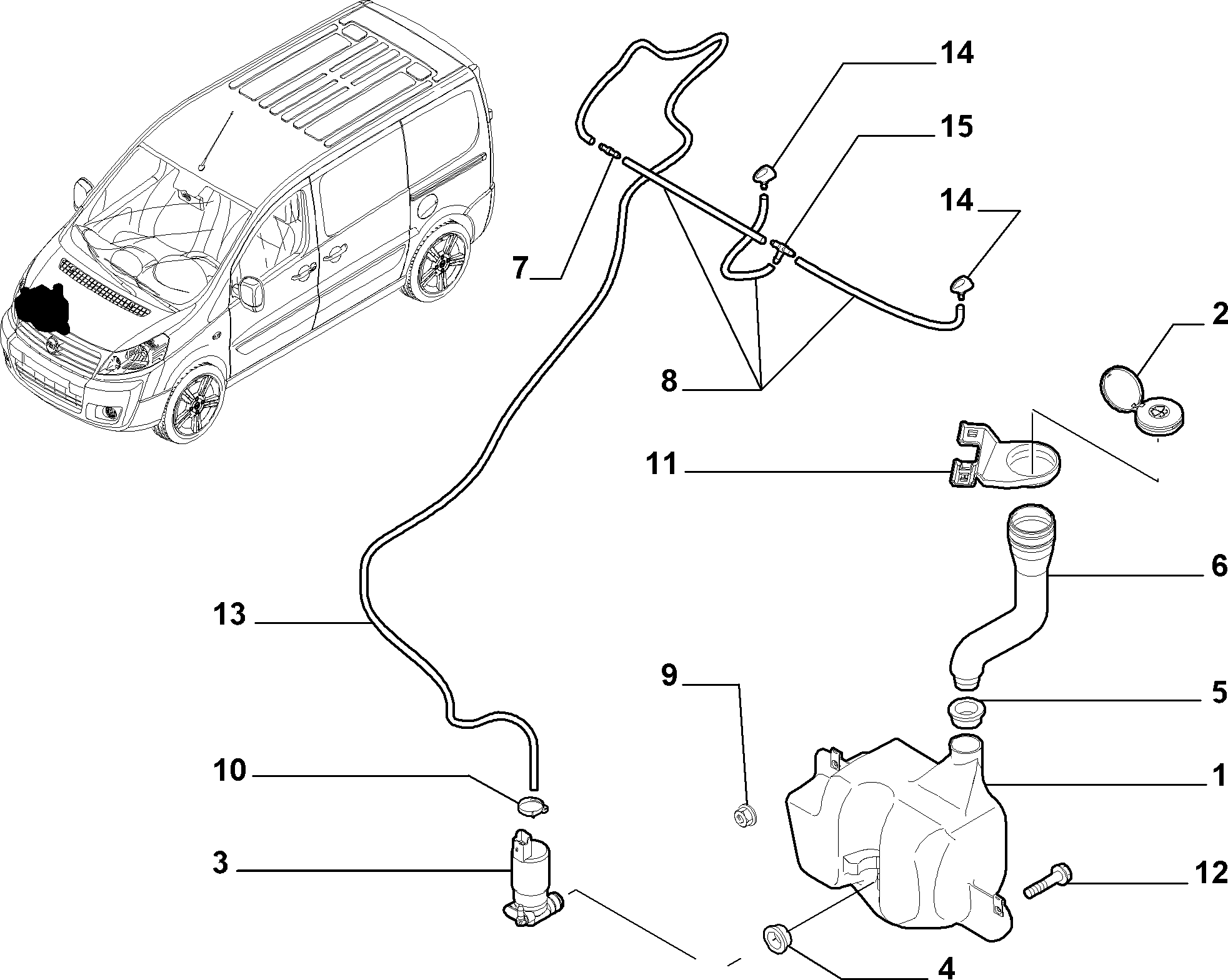 CITROËN 96 415 538 80 - Water Pump, headlight cleaning onlydrive.pro